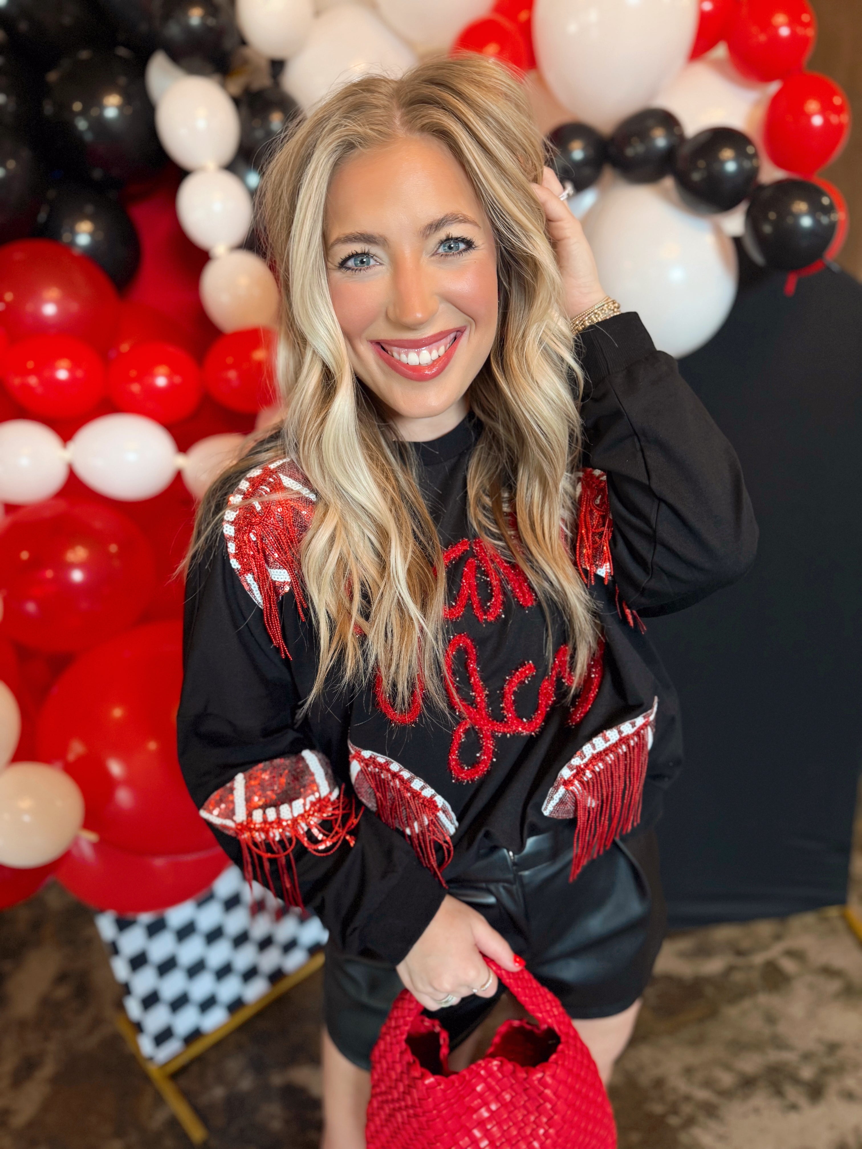 Sequin Game Day Sweatshirt