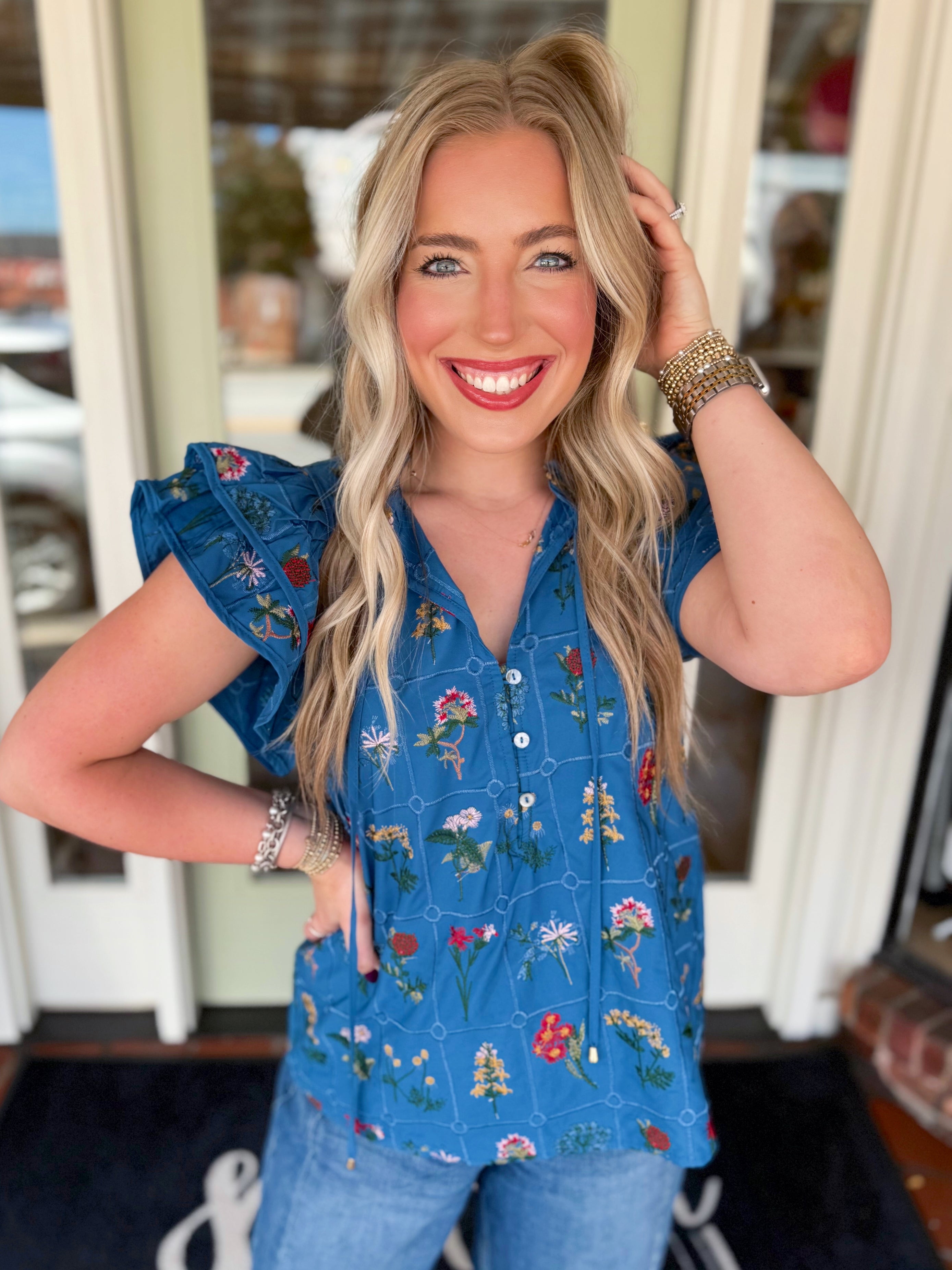 The Let It Be Floral Top