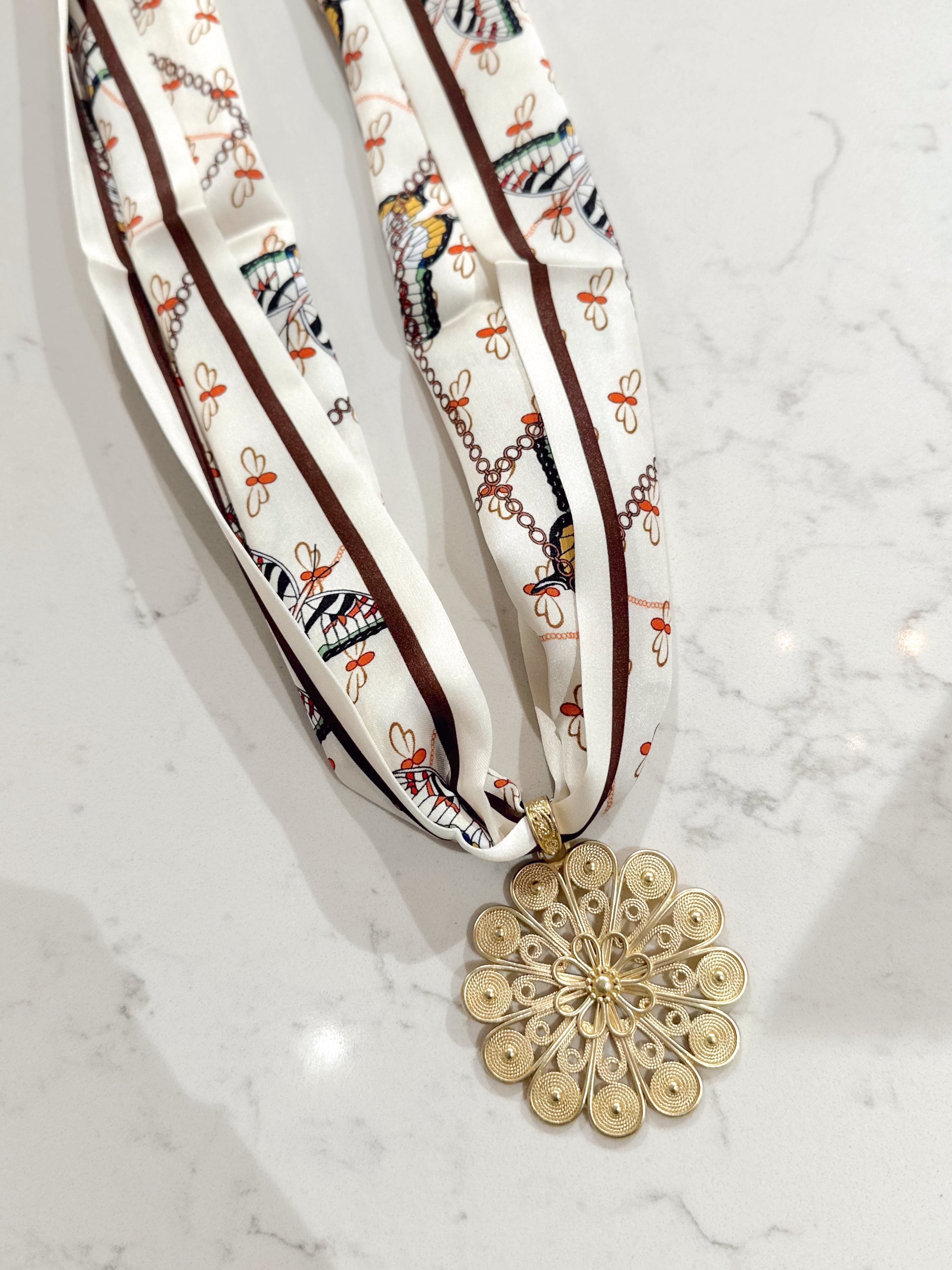 Kelsey Scarf Necklace By Hart Designs