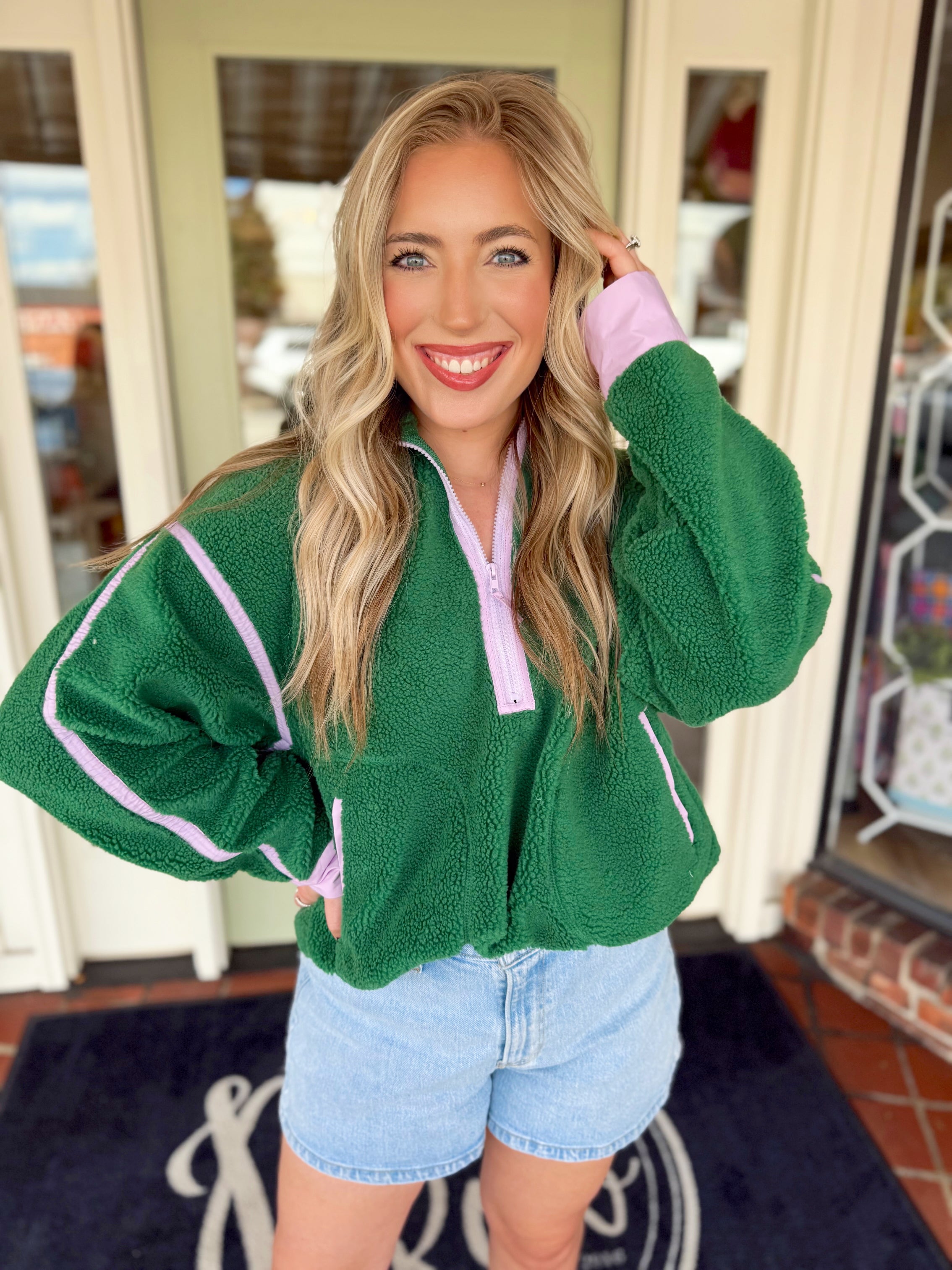 The Julia Half Zip Sherpa