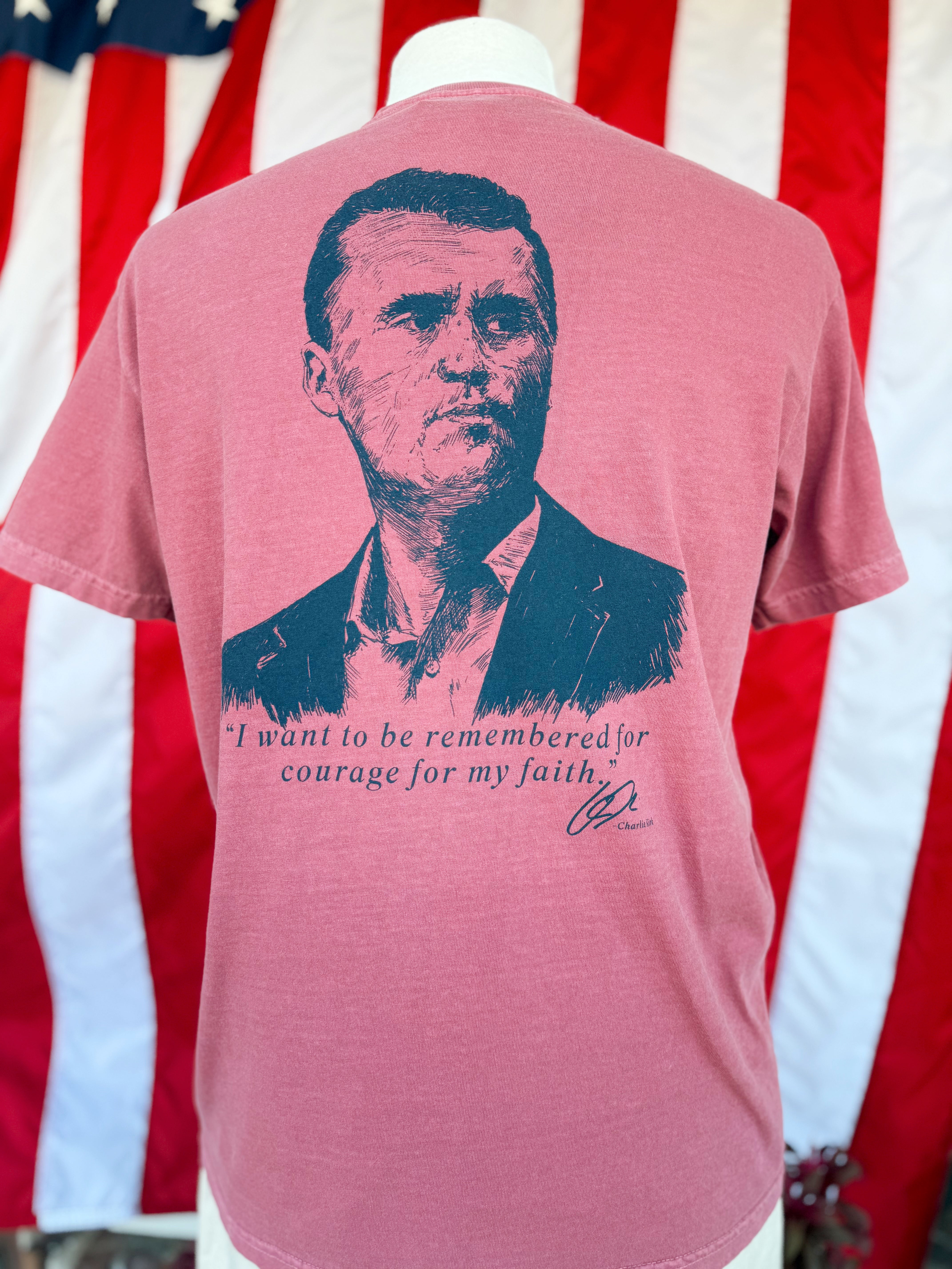 Freedom Tee in Brick Red