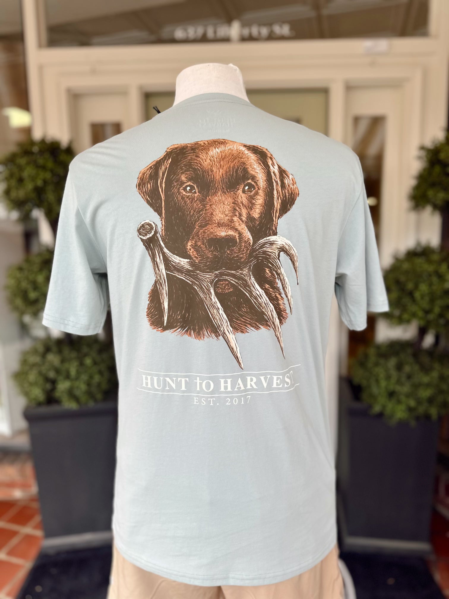 Dog and Shed Tee by Hunt to Harvest