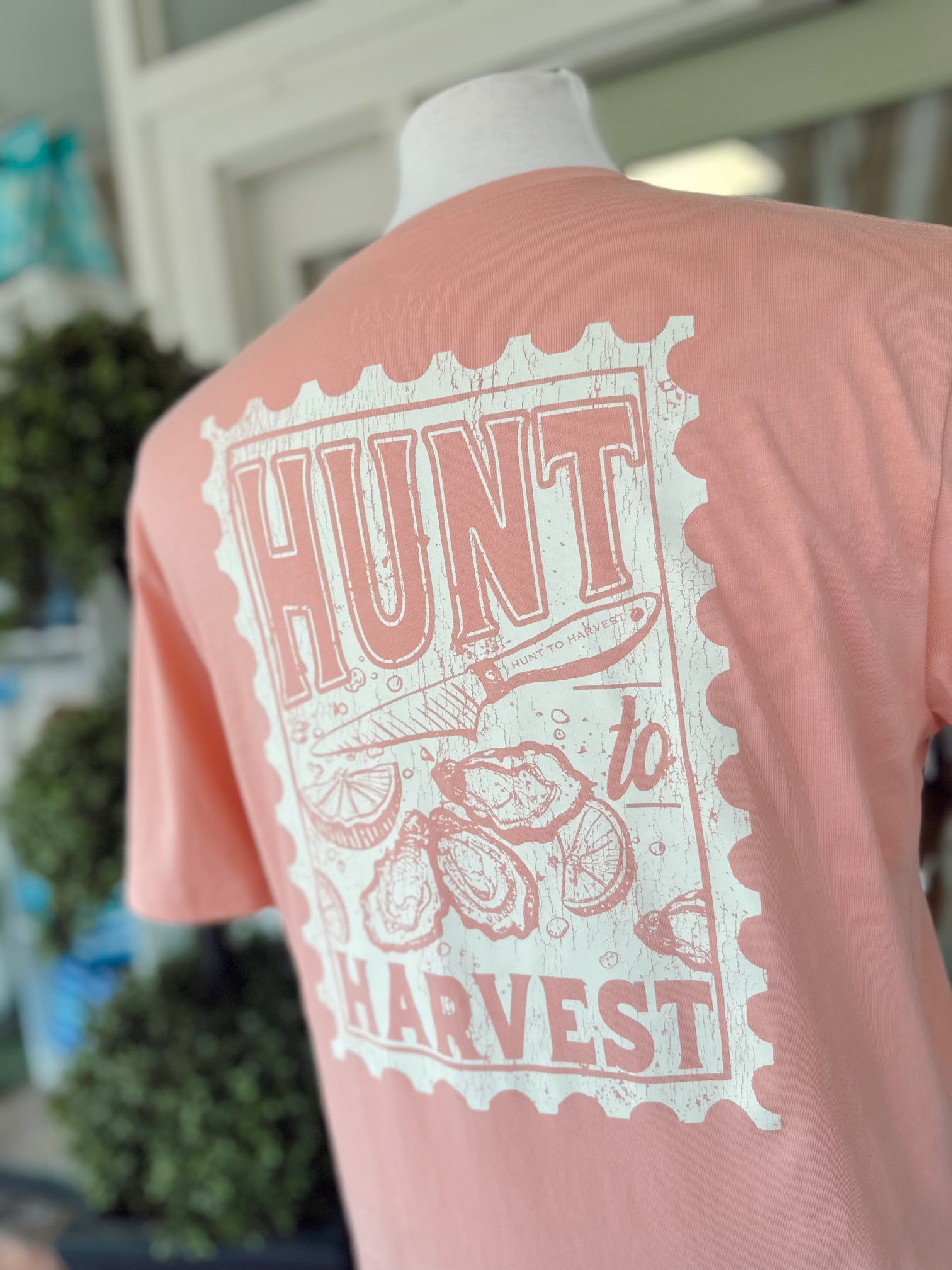 Half Shell Tee in Peach by Hunt to Harvest