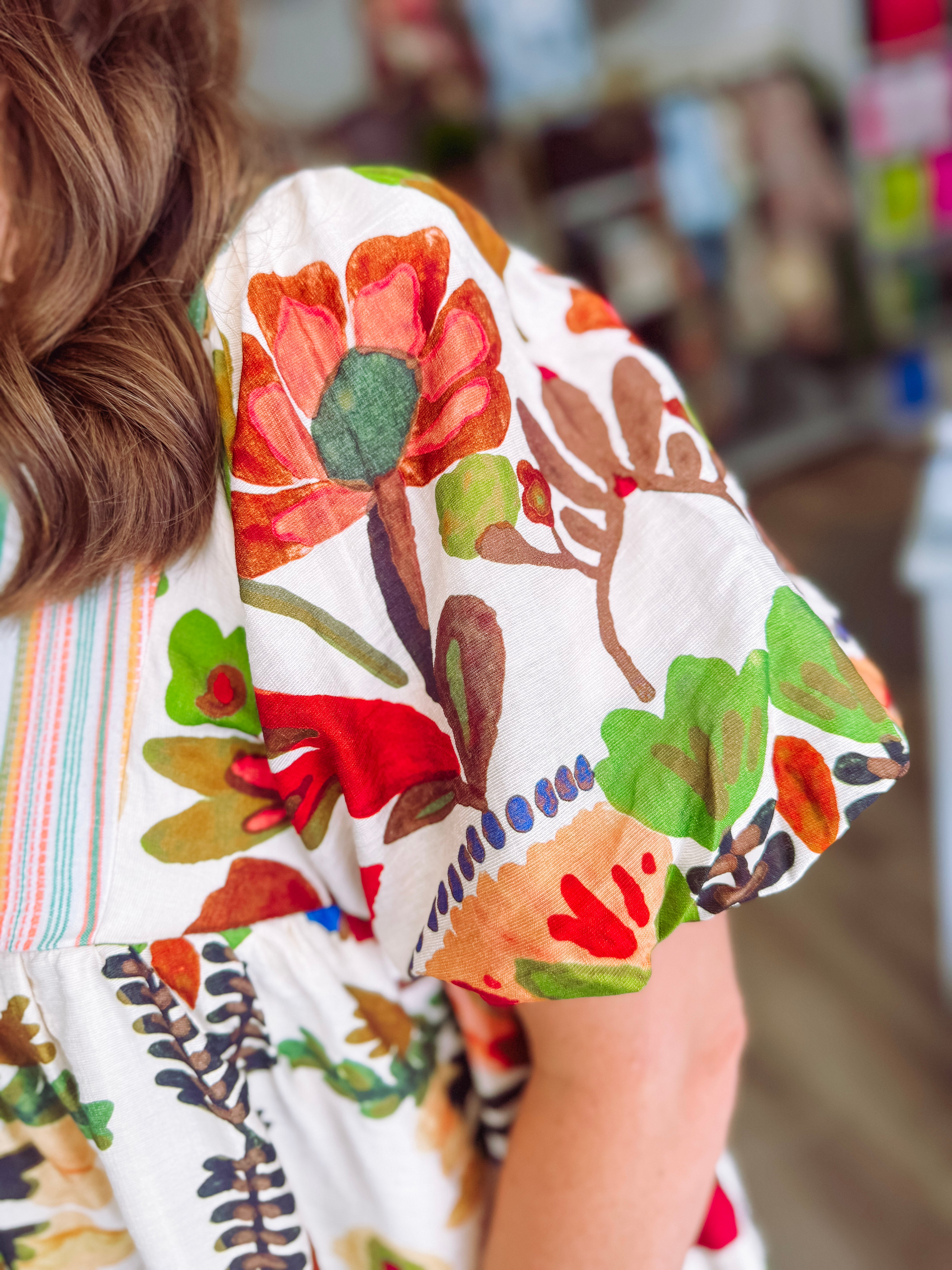 The Hazel Floral Print Multi Color Top (S-L)