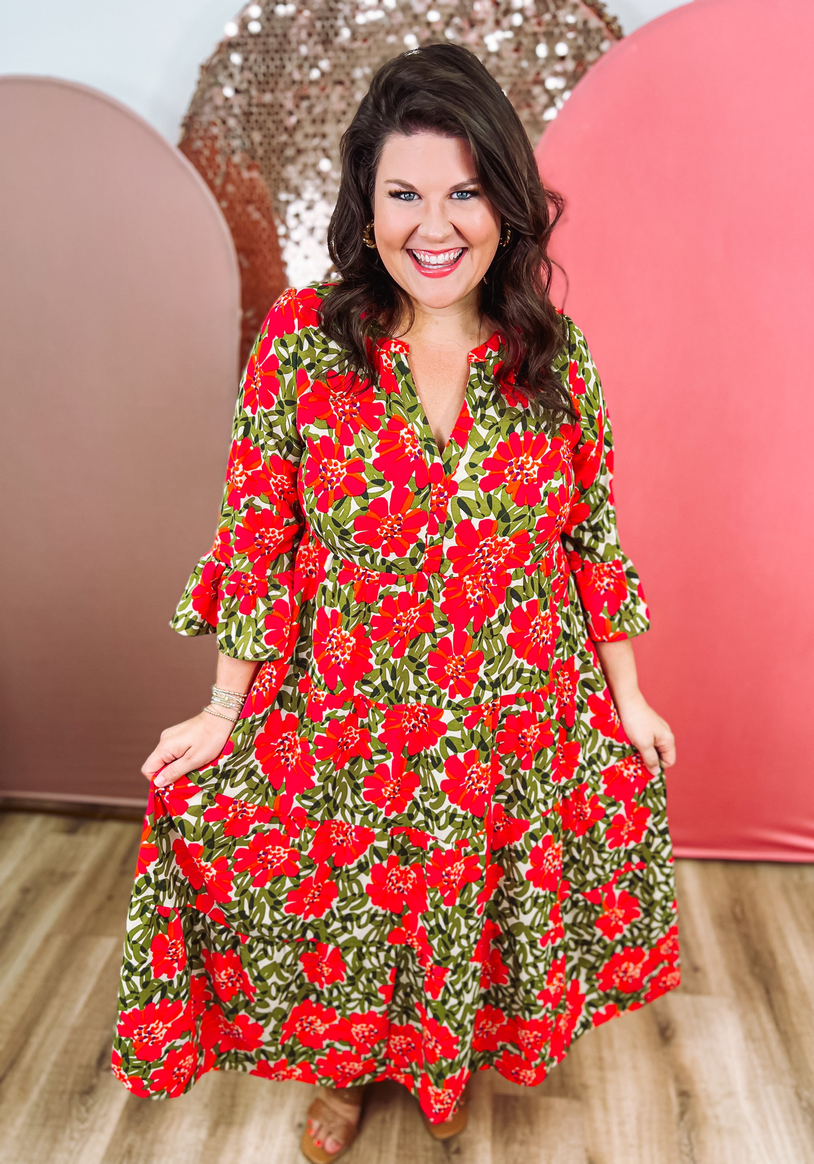 Wildflower Olive Benette Dress