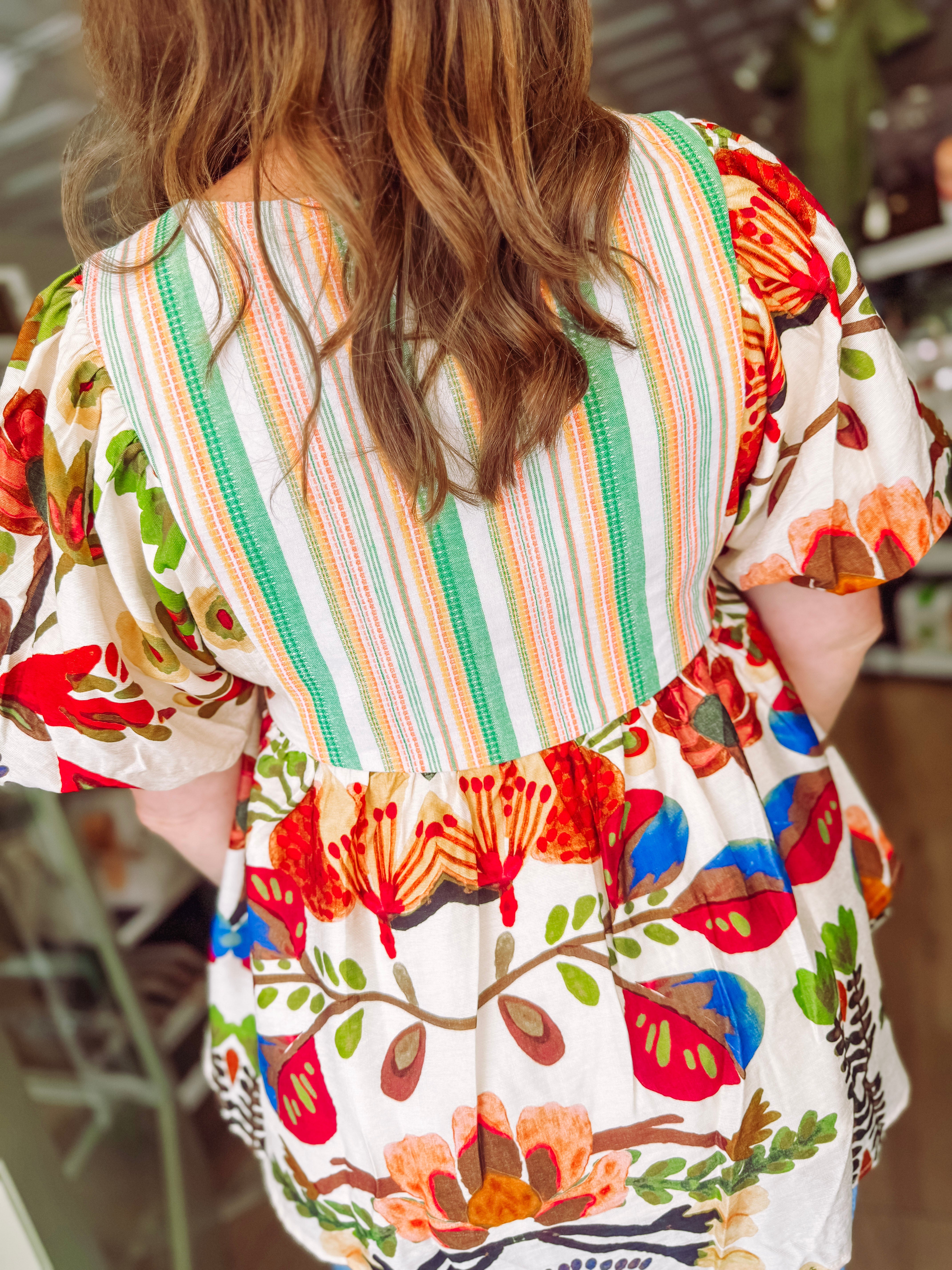 The Hazel Floral Print Multi Color Top (S-L)