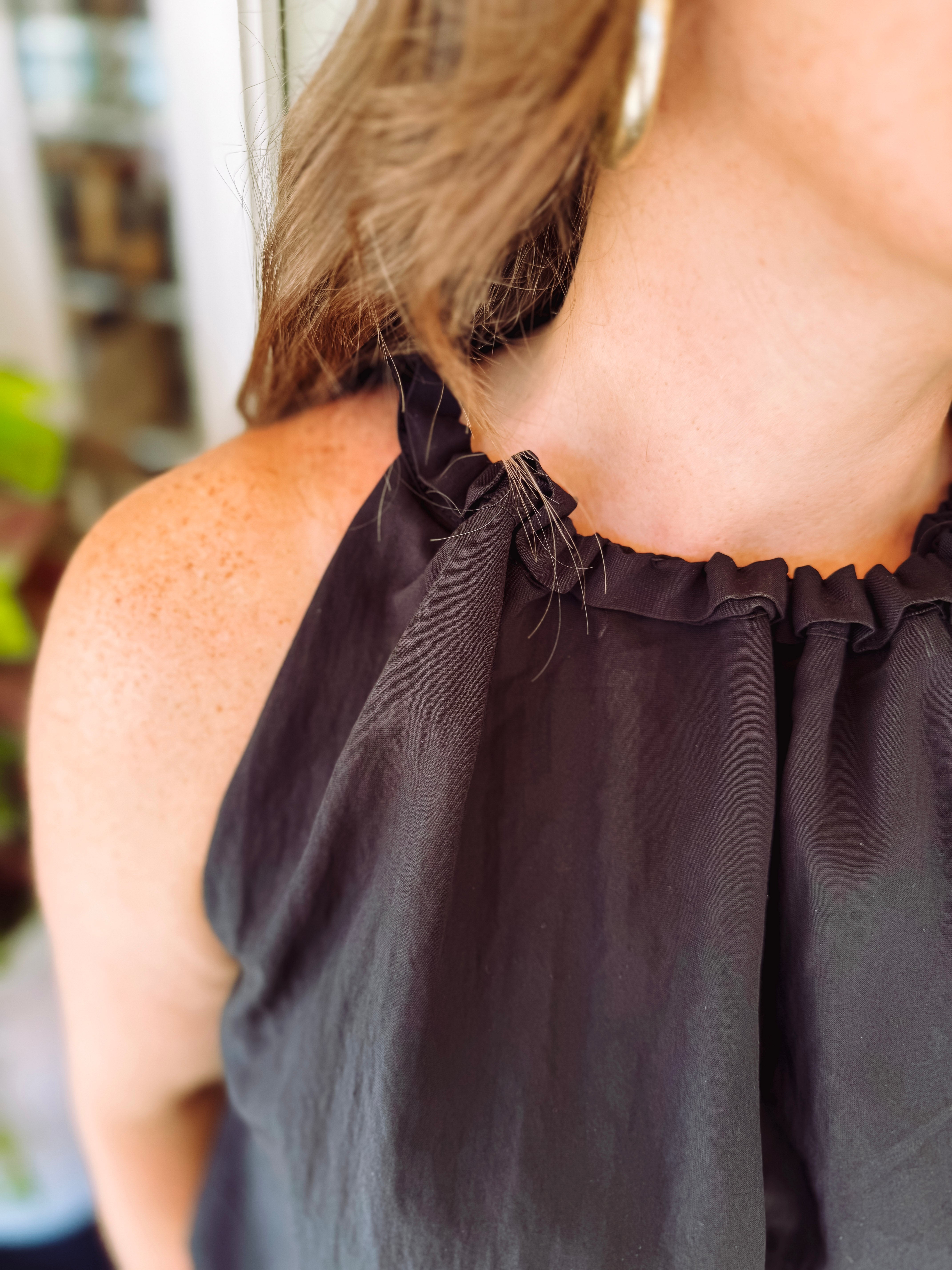 The Gracey Tie Halter Top (S-L)