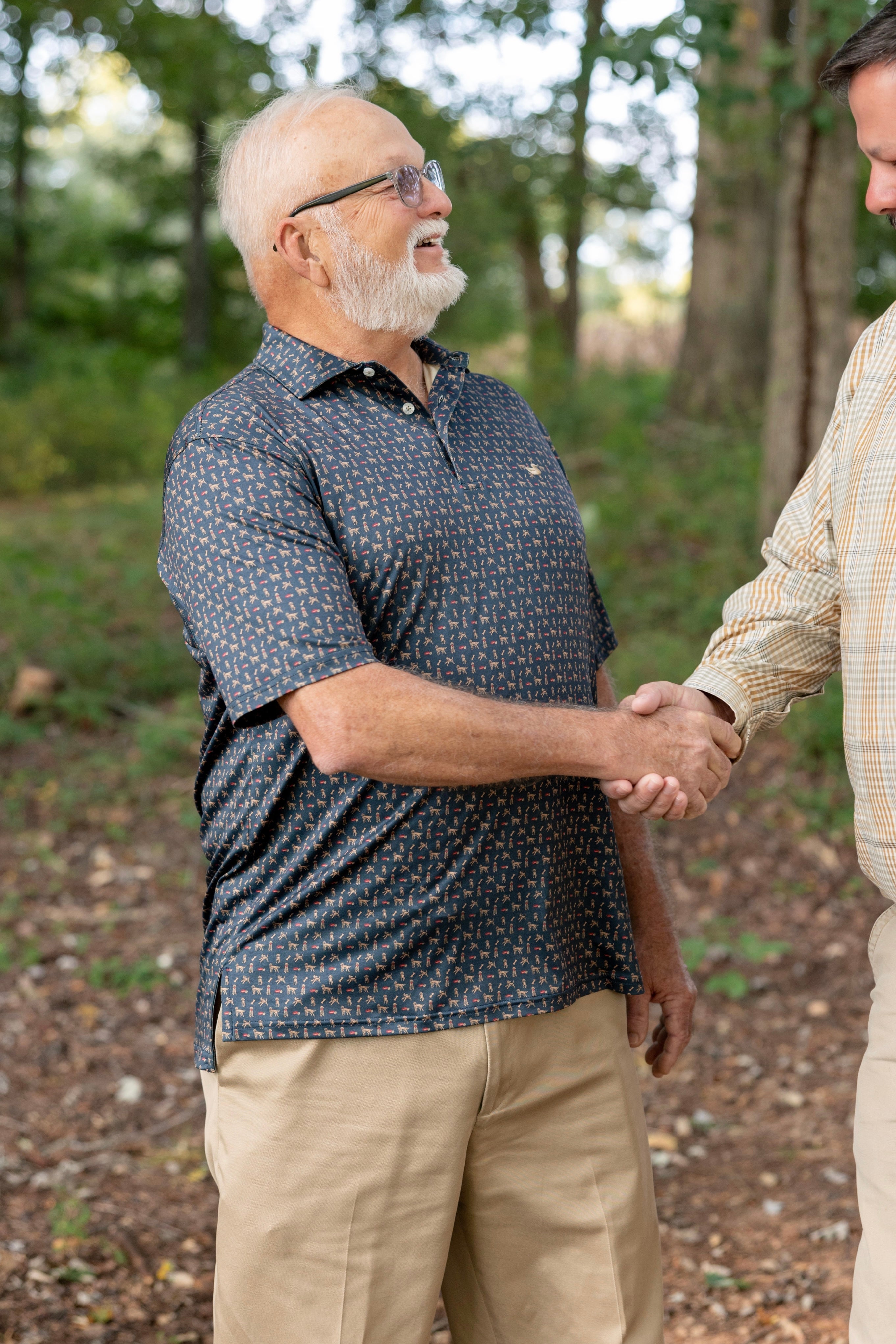 Mans Best Friend Polo - Golden Doodle in Navy