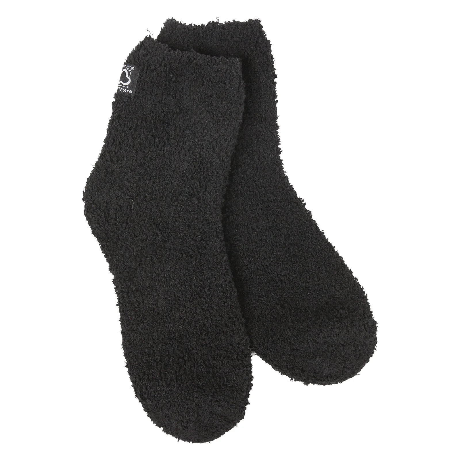 Cozy Quarter Black Socks