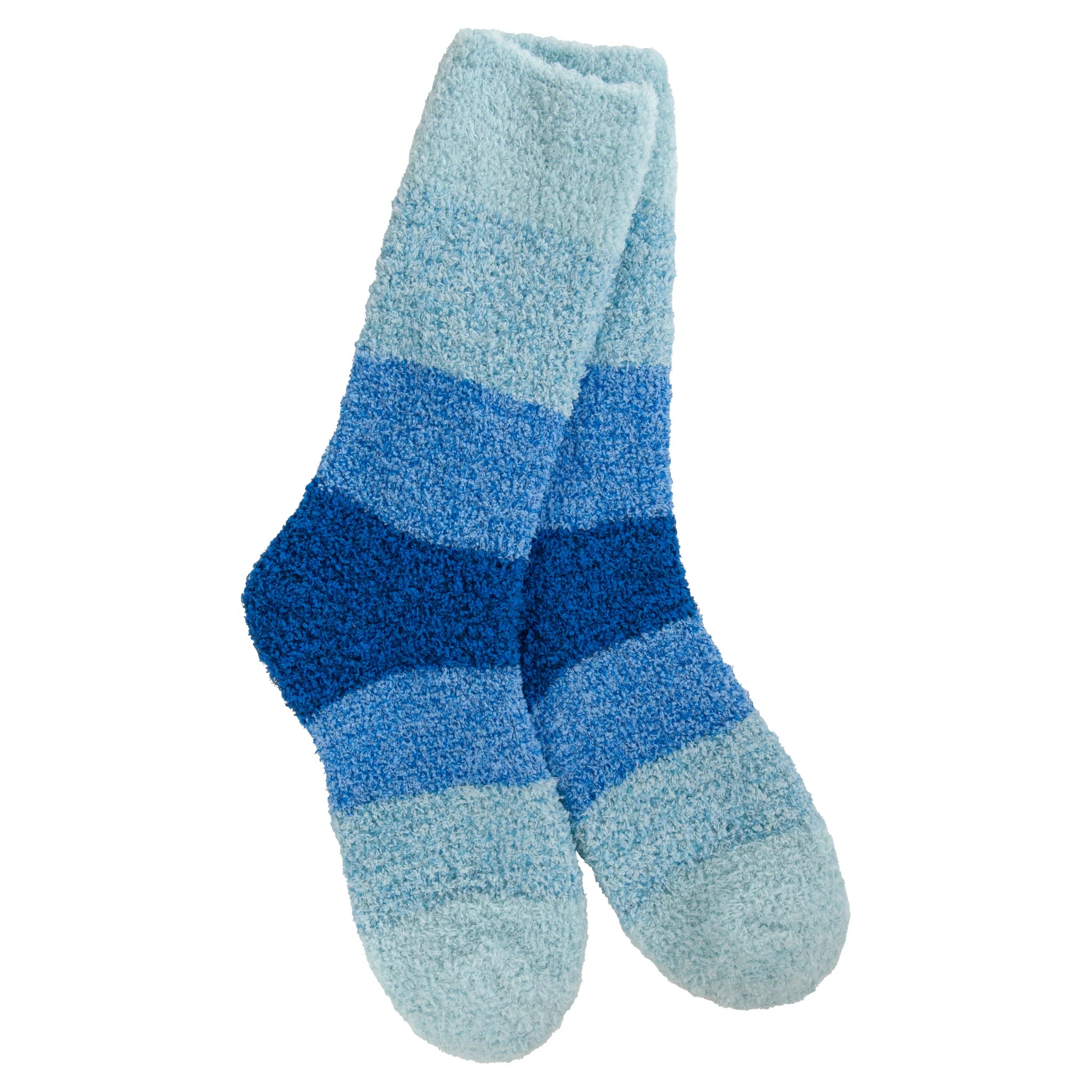 Cozy Blue Ombré Lightweight Crew Sock