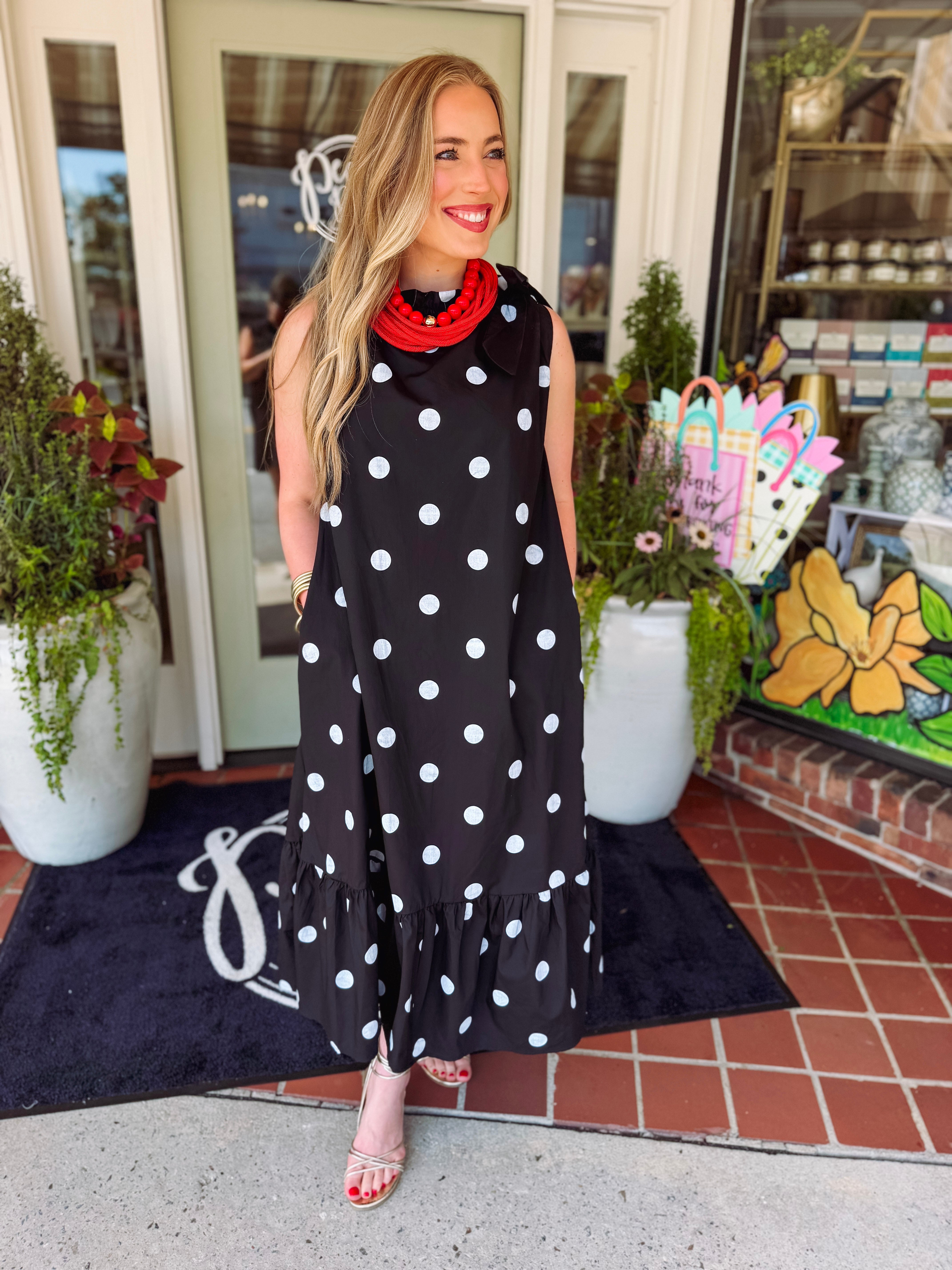 The Paula Polka Dot Midi Dress (S-L)