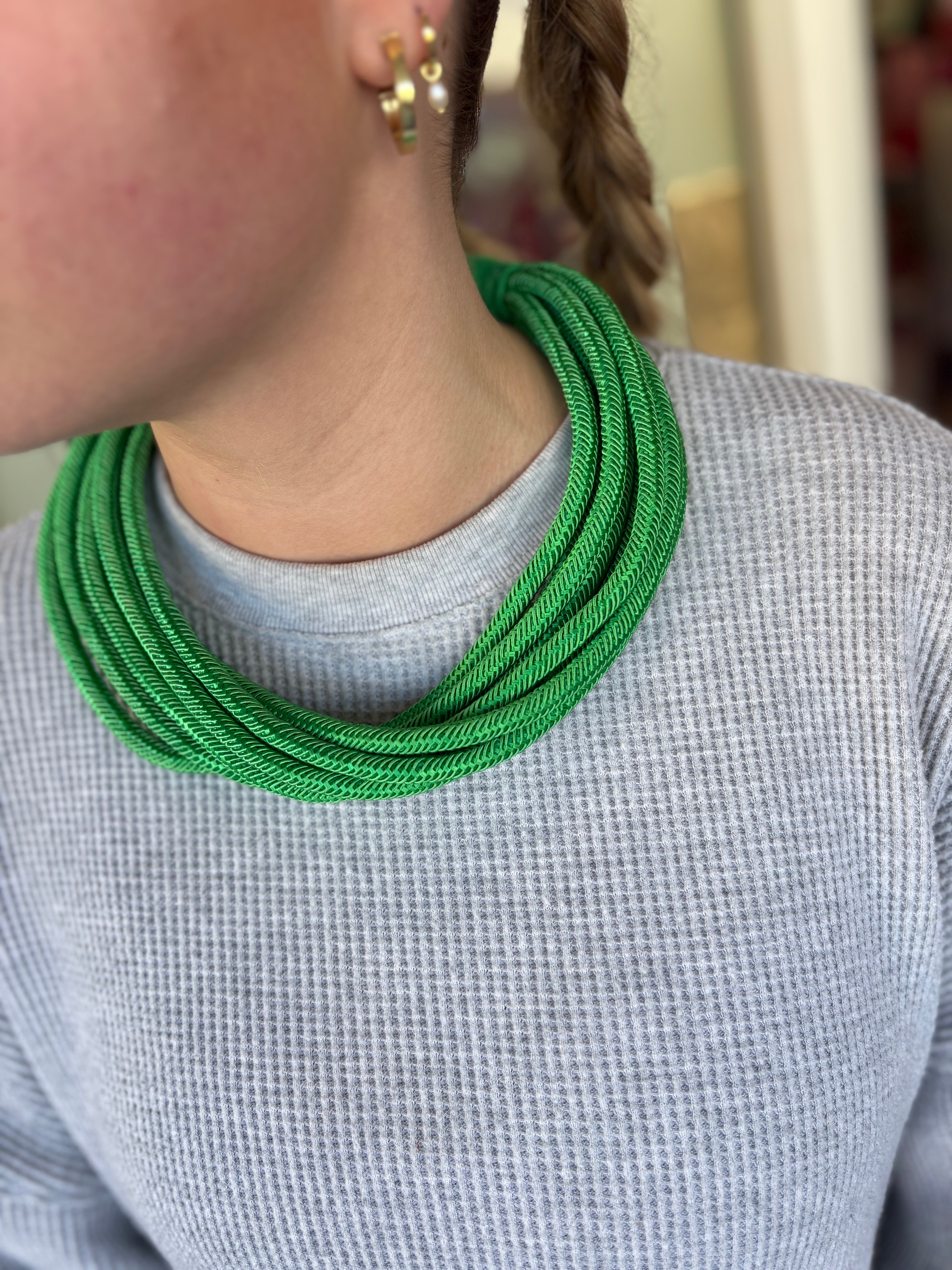 Kelly Green Meg Slub Necklace