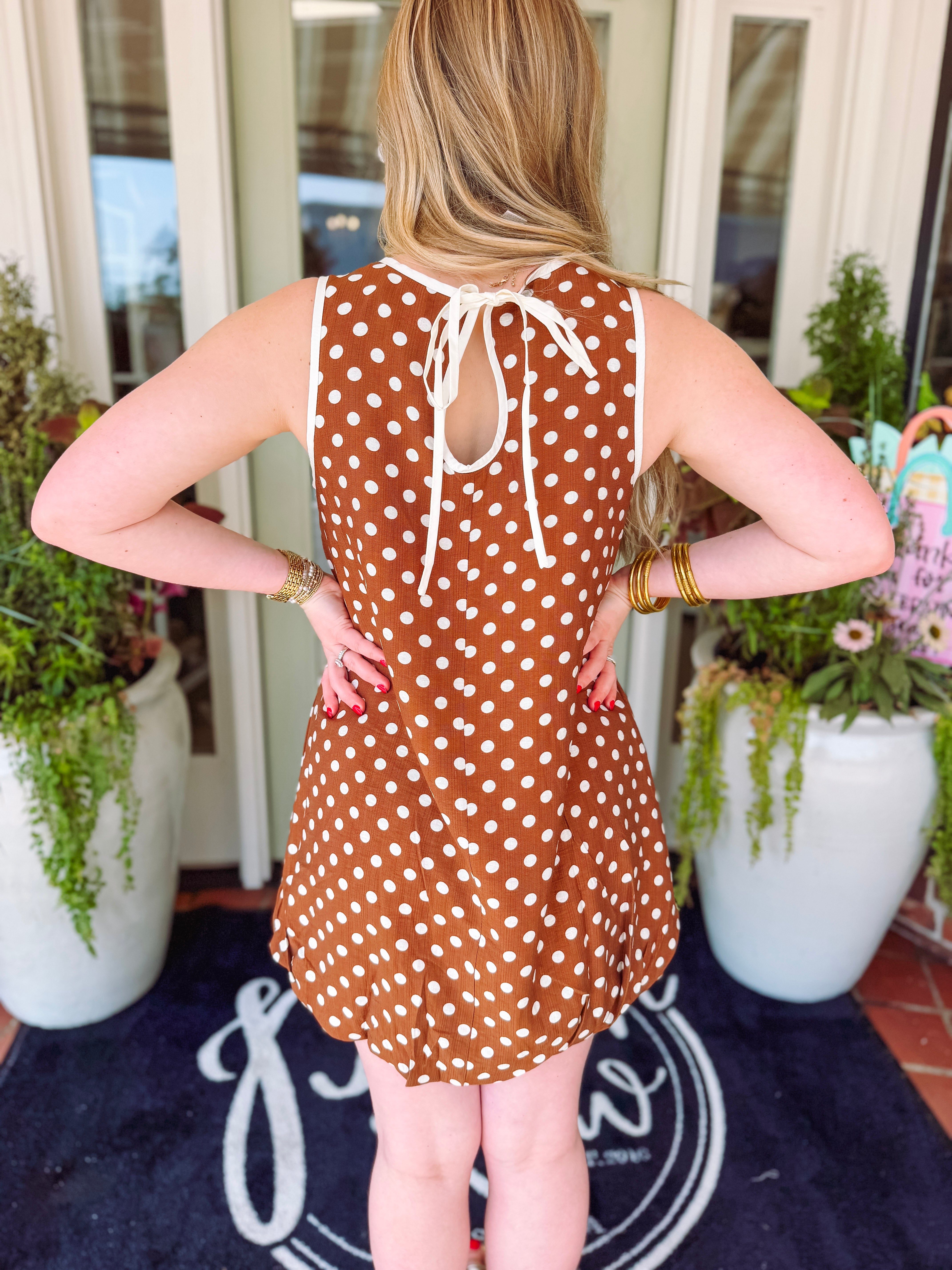 The Sheila Polka Dot Balloon Dress (S-L)