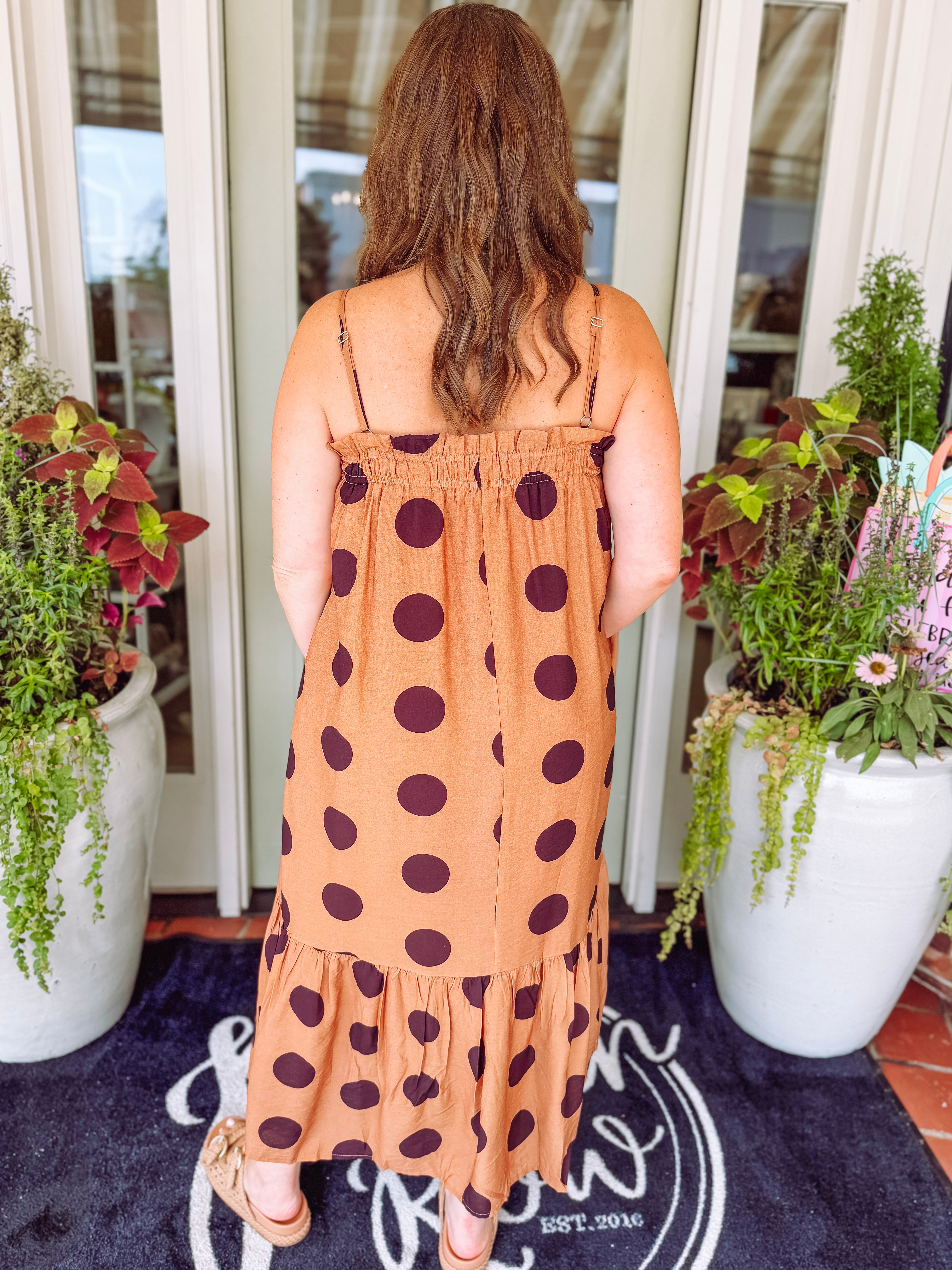 The Danielle Polka Dot Midi Dress (S-L)