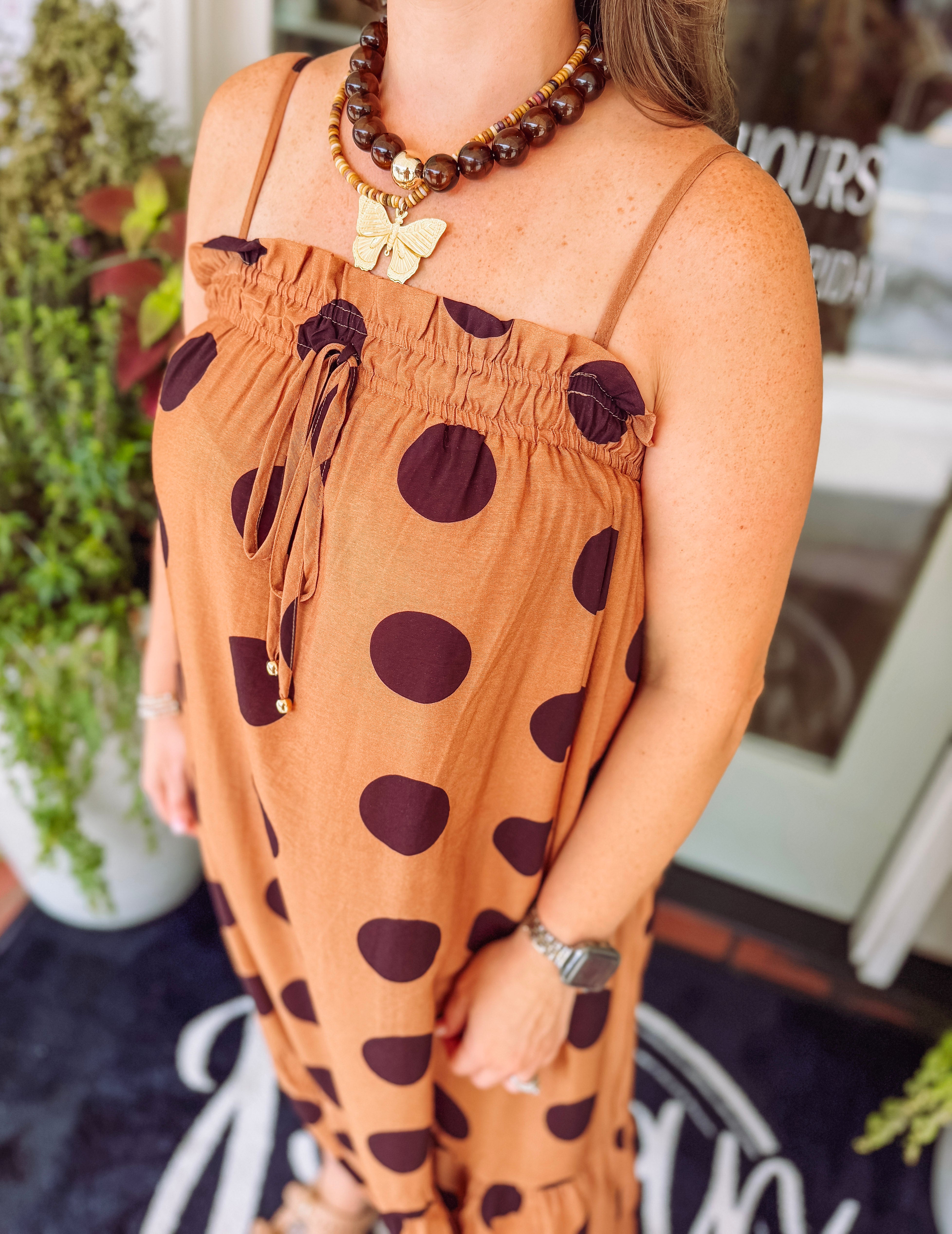 The Danielle Polka Dot Midi Dress (S-L)