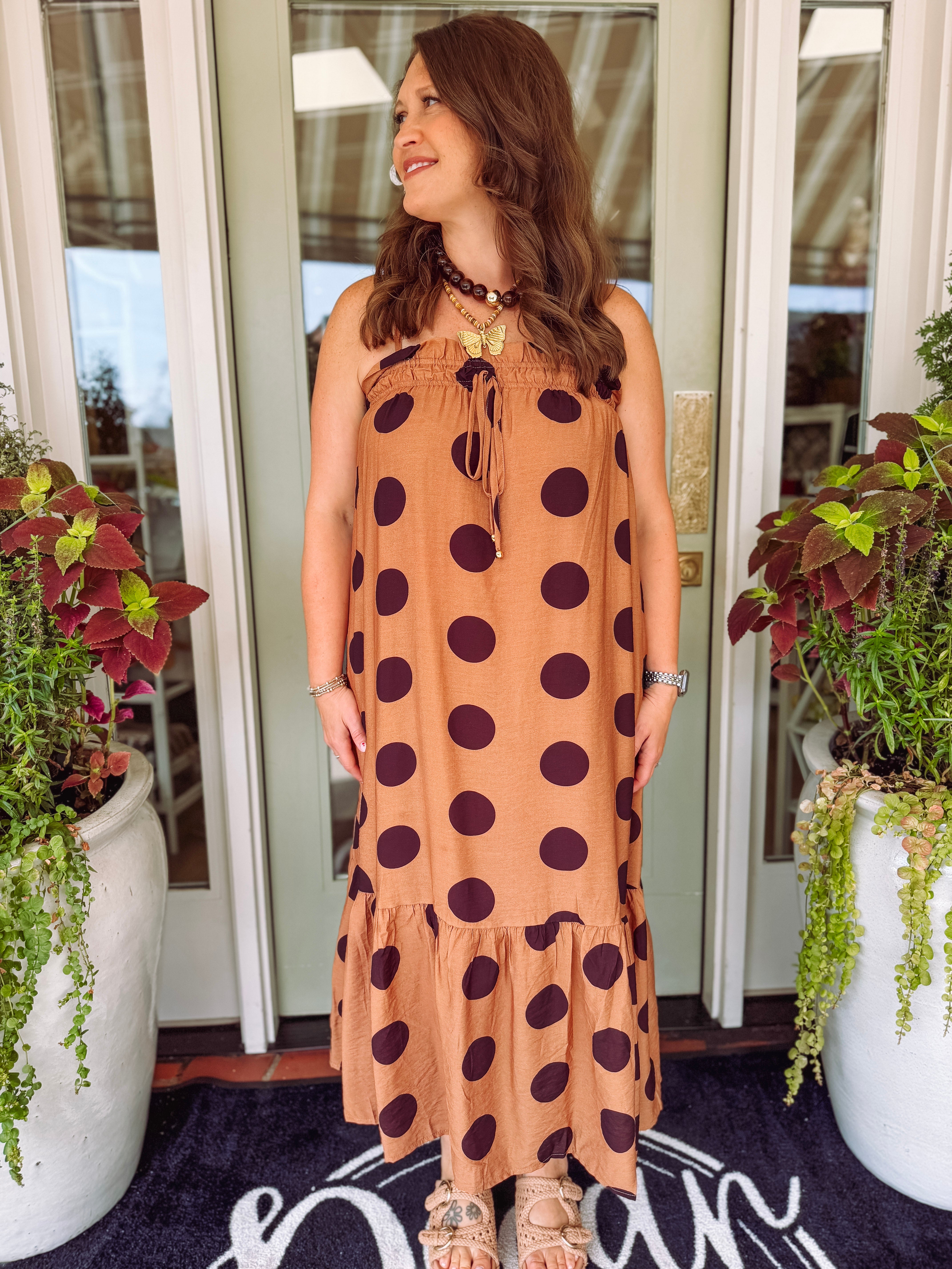 The Danielle Polka Dot Midi Dress (S-L)