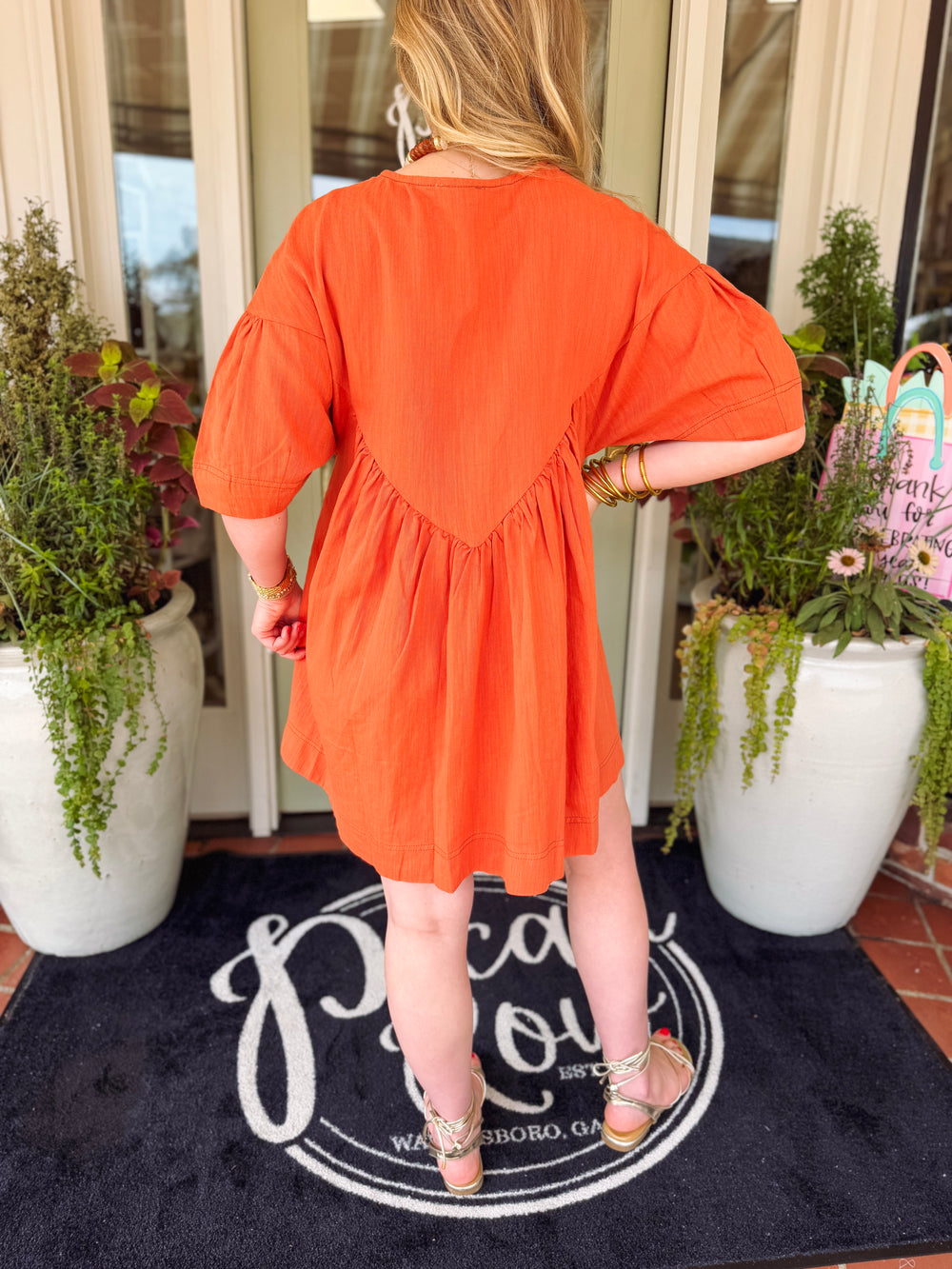The Dawn Embroidered Linen Tunic Dress (S-L)