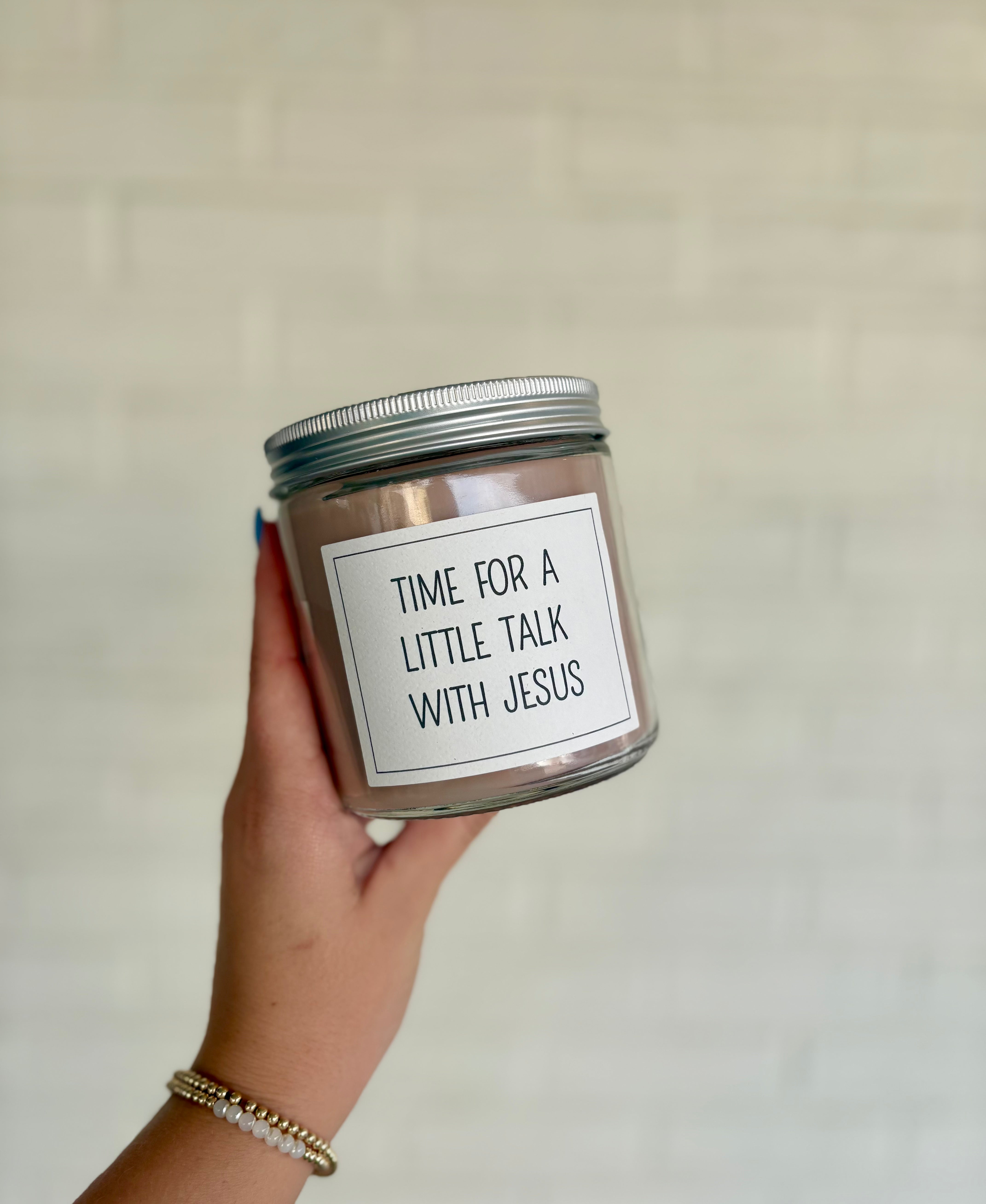 Sweet Grace Collection Time for a Little Talk with Jesus Candle