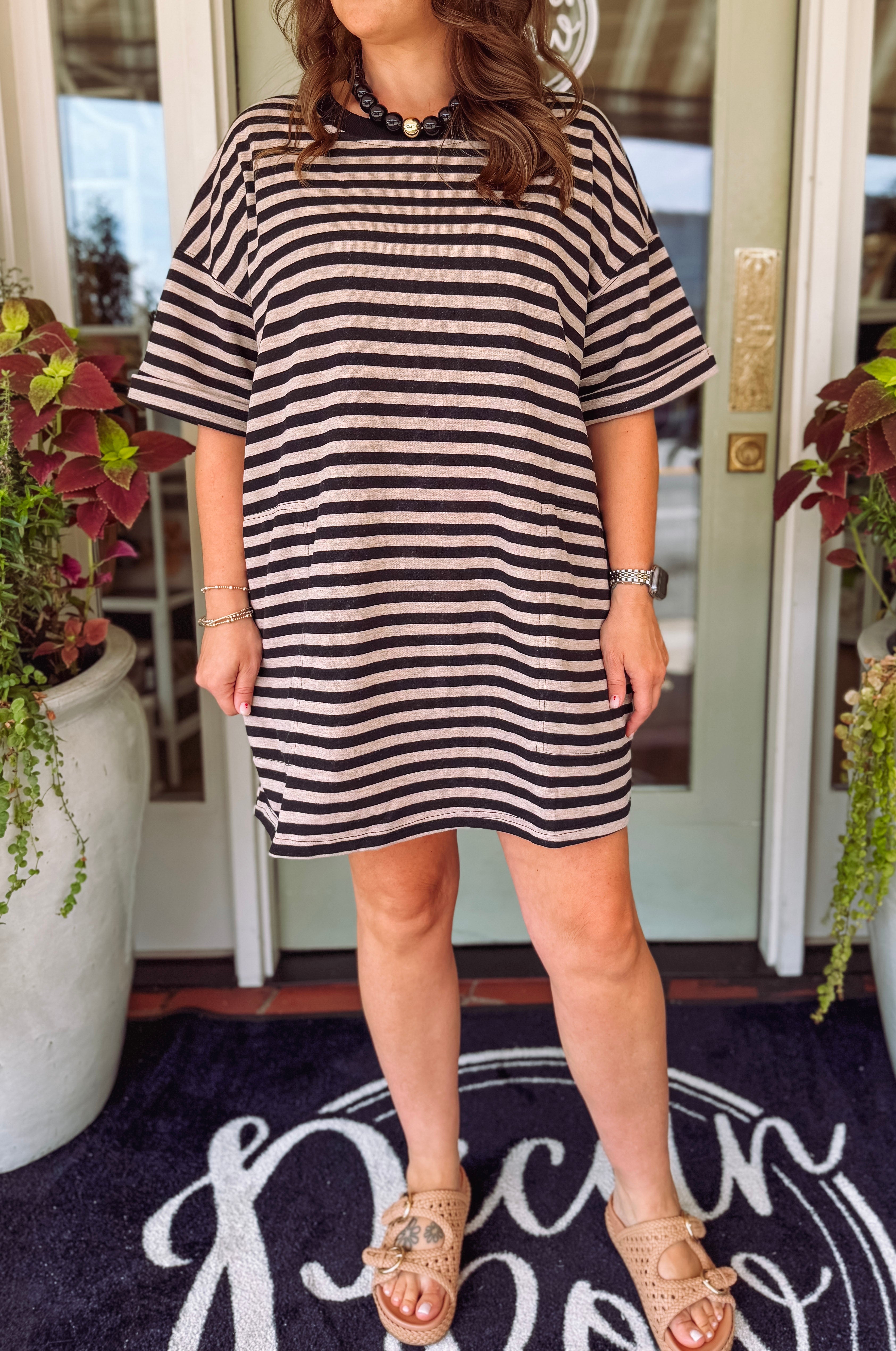 The Piper Striped Knit Dress (S-L)