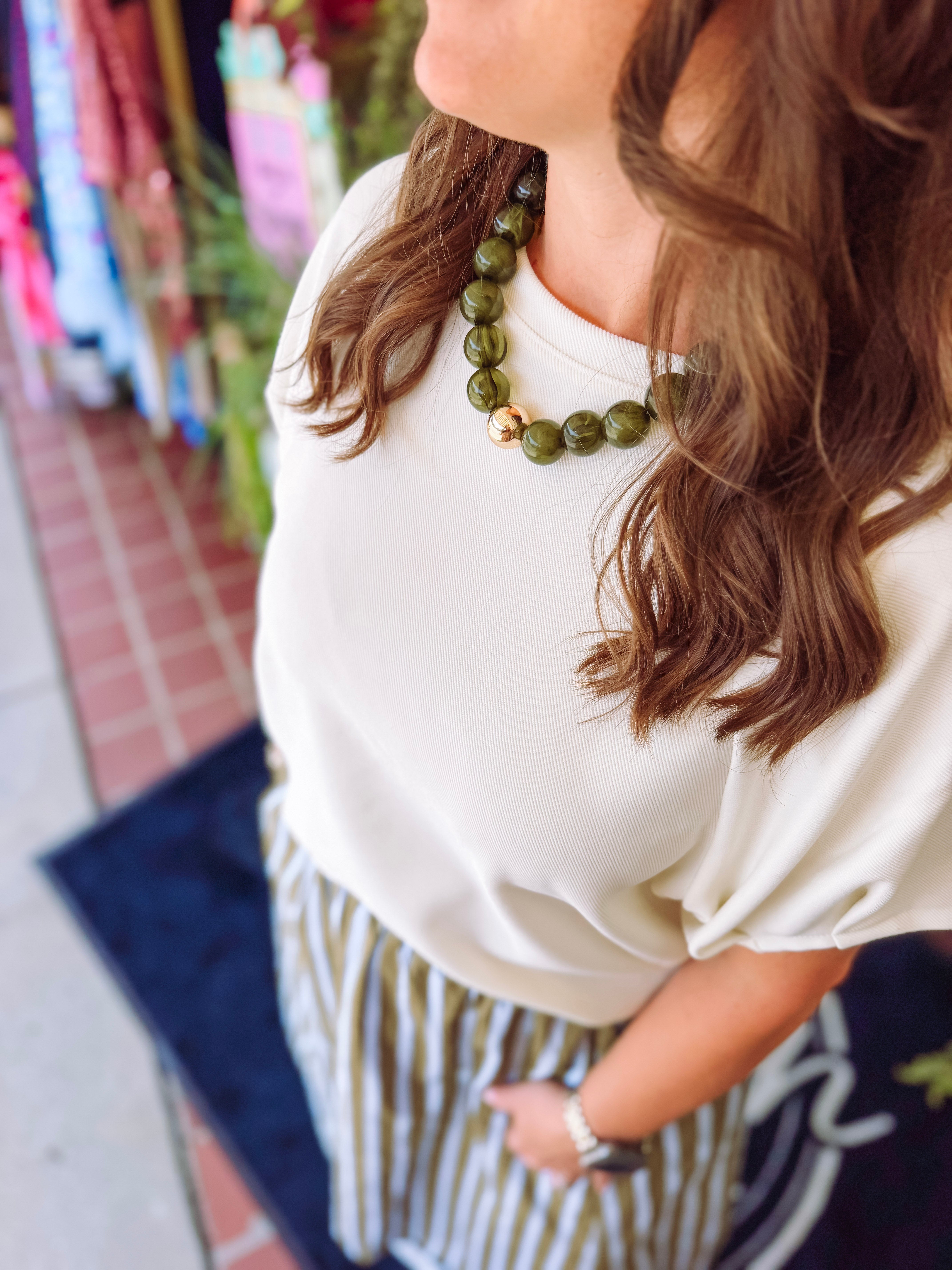 The Railee Round Neck Puff Sleeve Top (S-L)