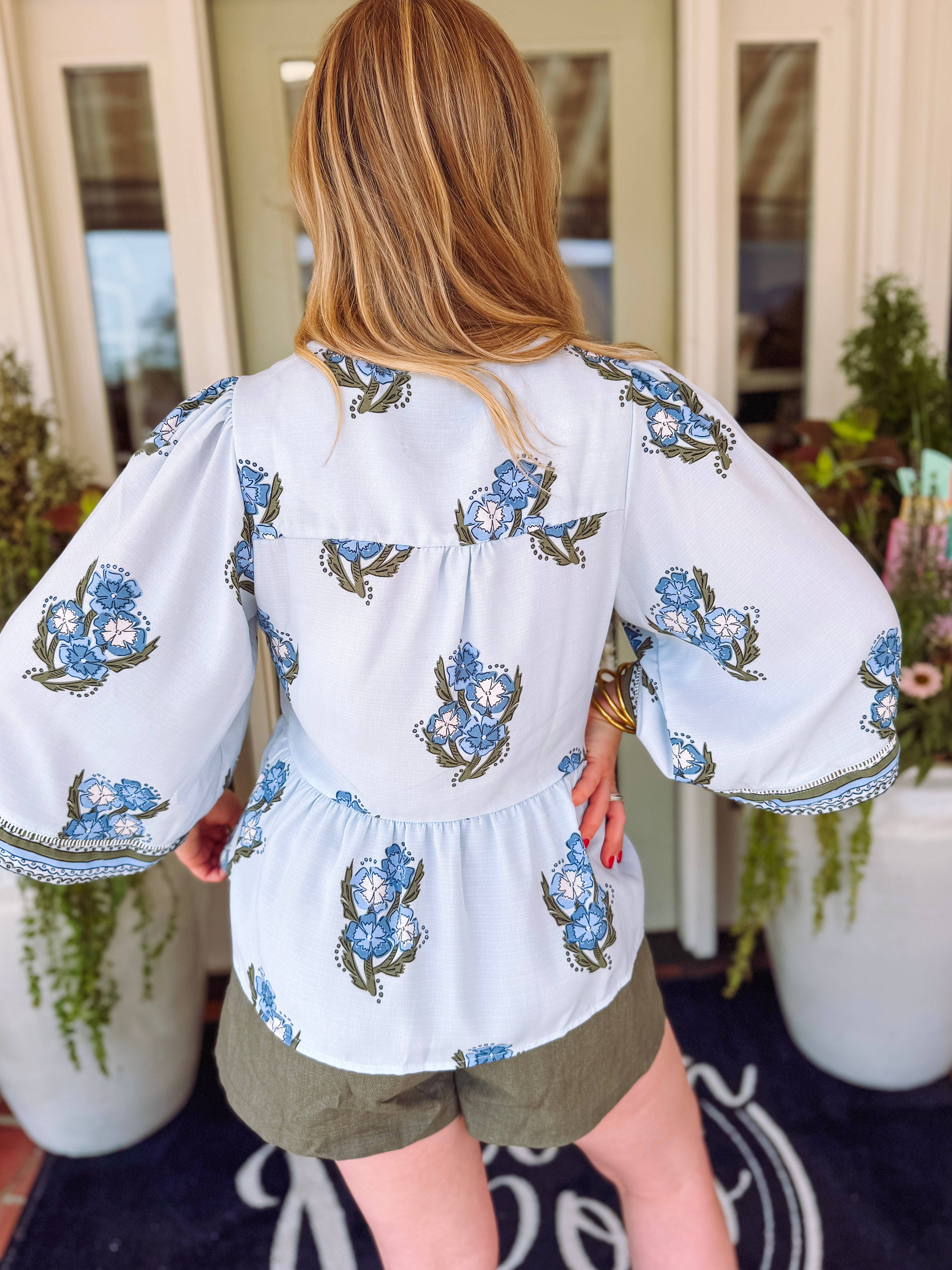 The Monroe Fable Floral Top (S-XL)