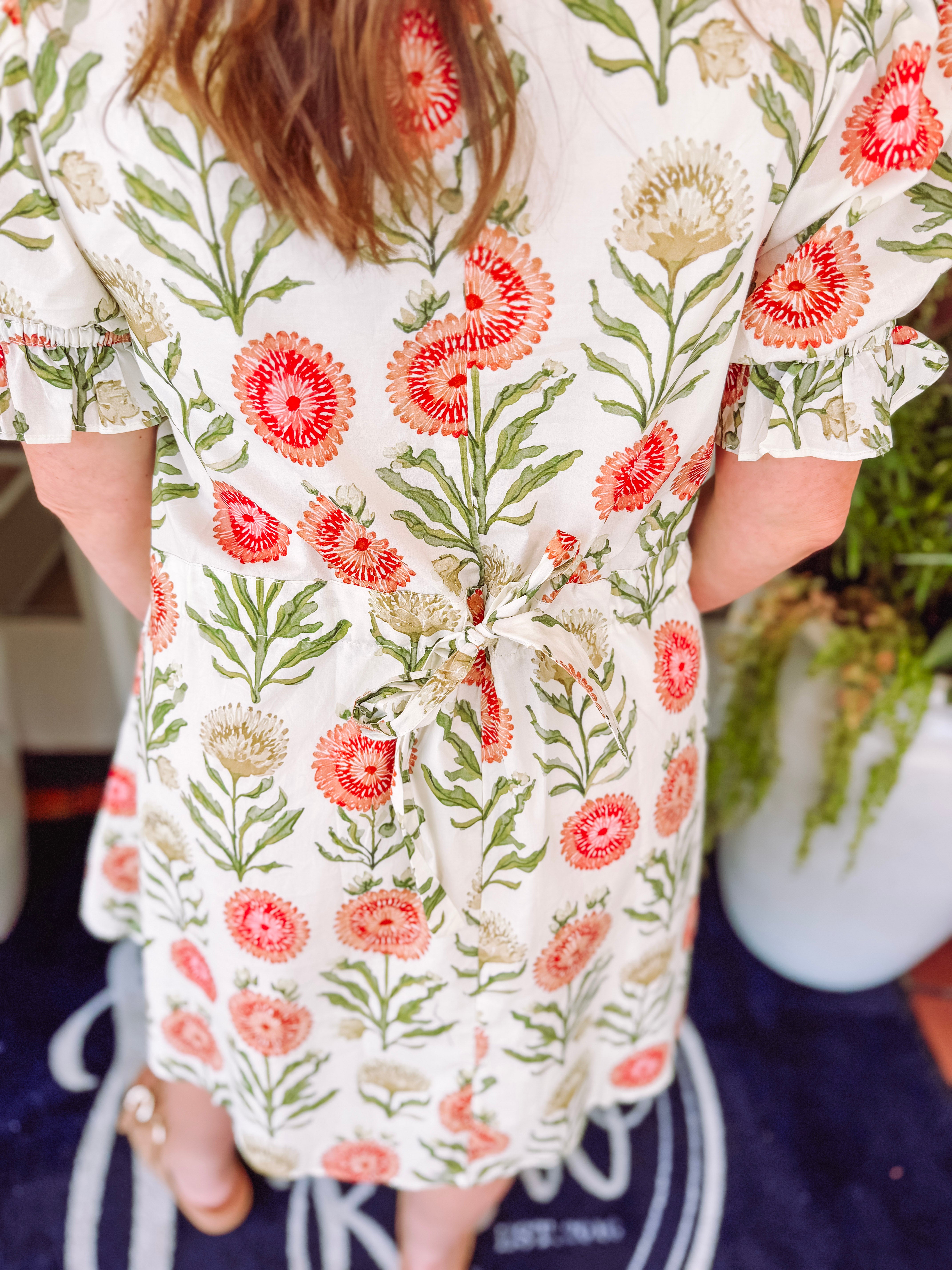 The Darcy Floral Print Puff Sleeve Dress (S-L)