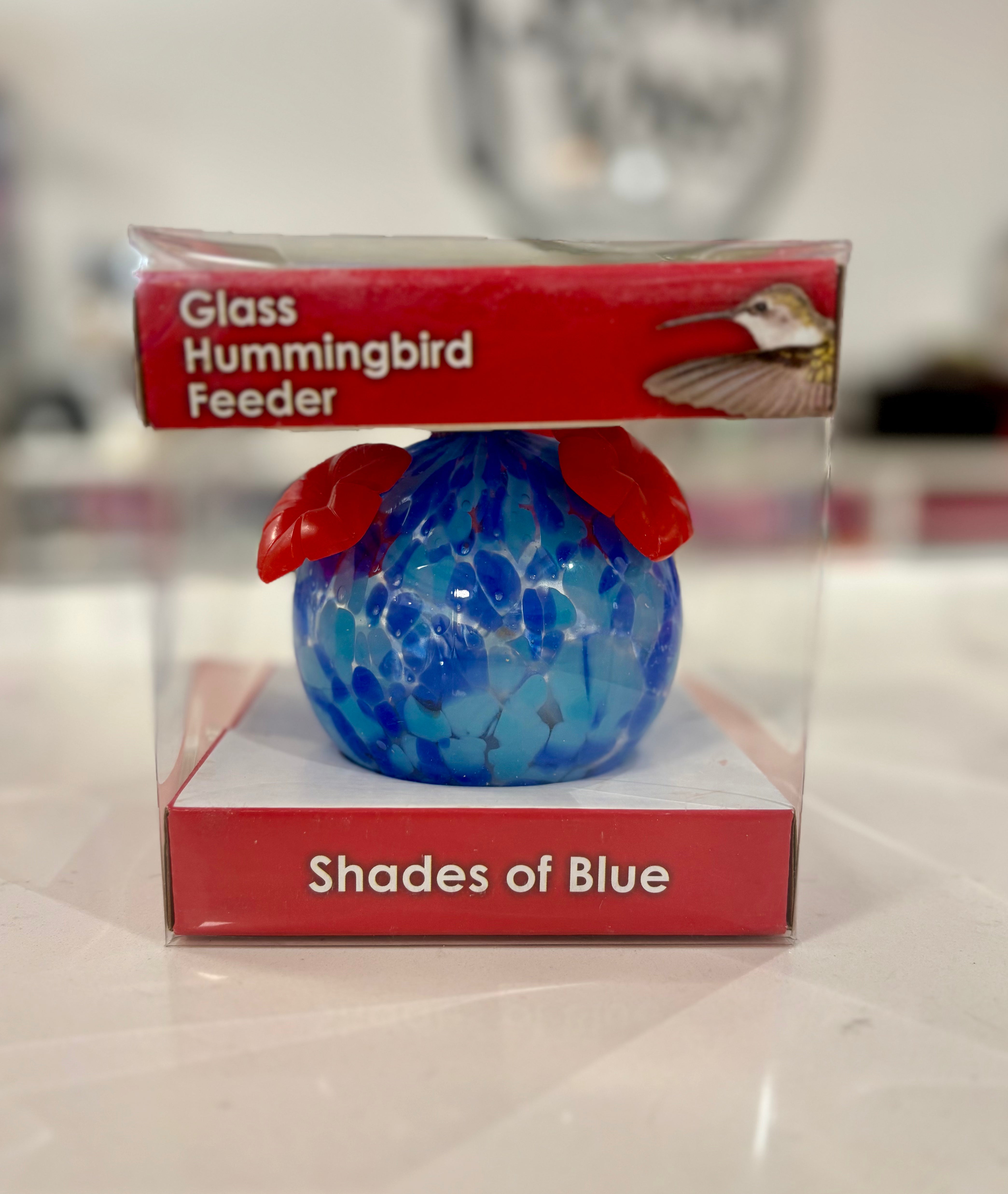 Glass Hummingbird Feeder