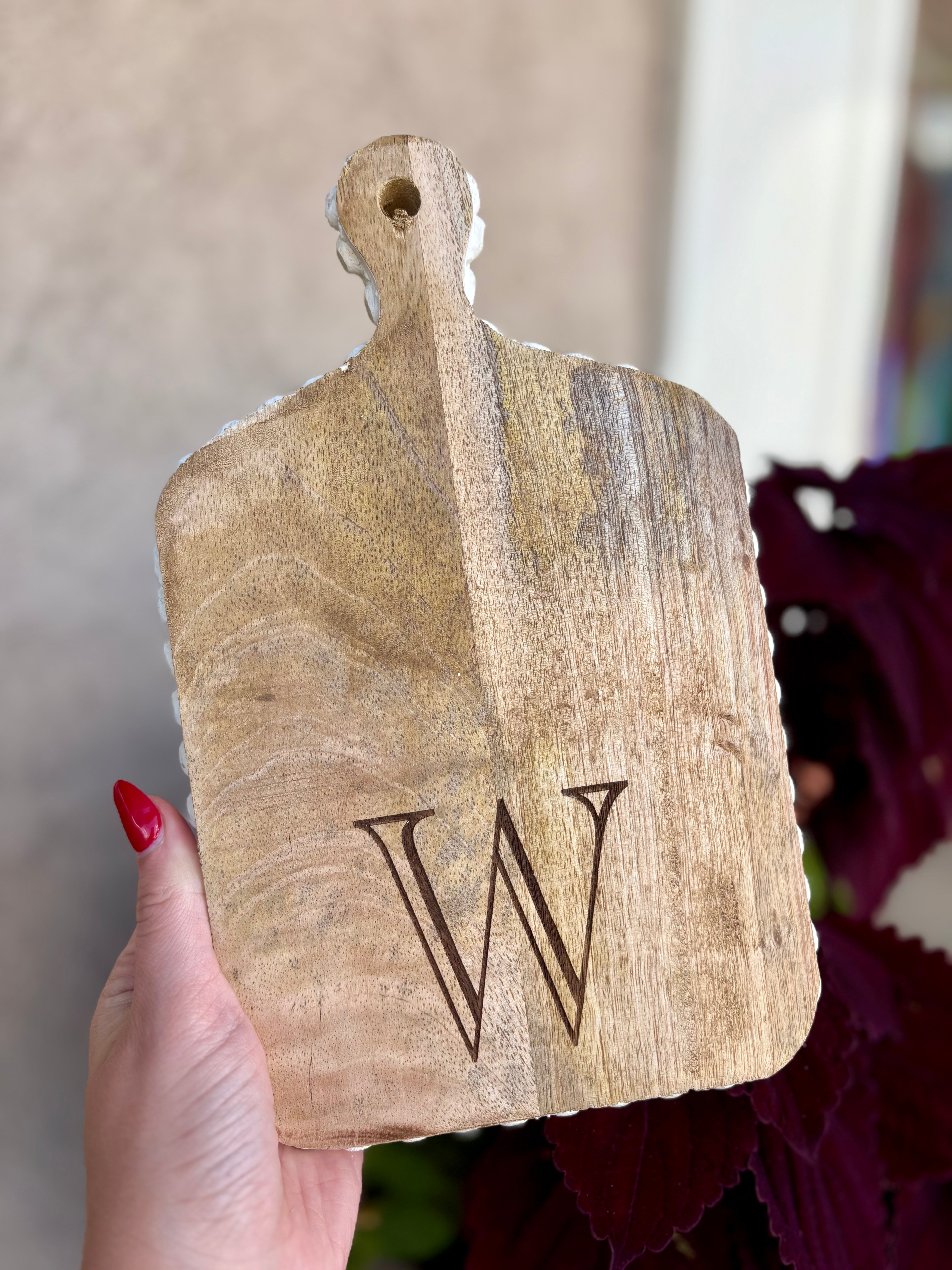 Mini Letter Cutting Board