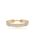 Silver and Gold wire bracelet by Ronaldo, a timeless piece that can be worn for years to come