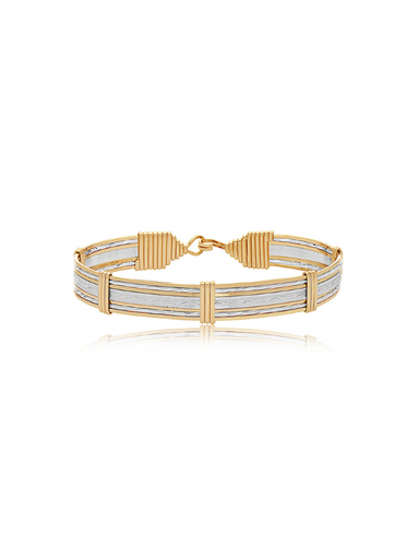 Silver and Gold wire bracelet by Ronaldo, a timeless piece that can be worn for years to come