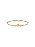 Gold and silver wire bracelet handmade in the USA, a timeless piece that can be worn for years to come 