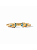 Gold bracelet with turquoise stones