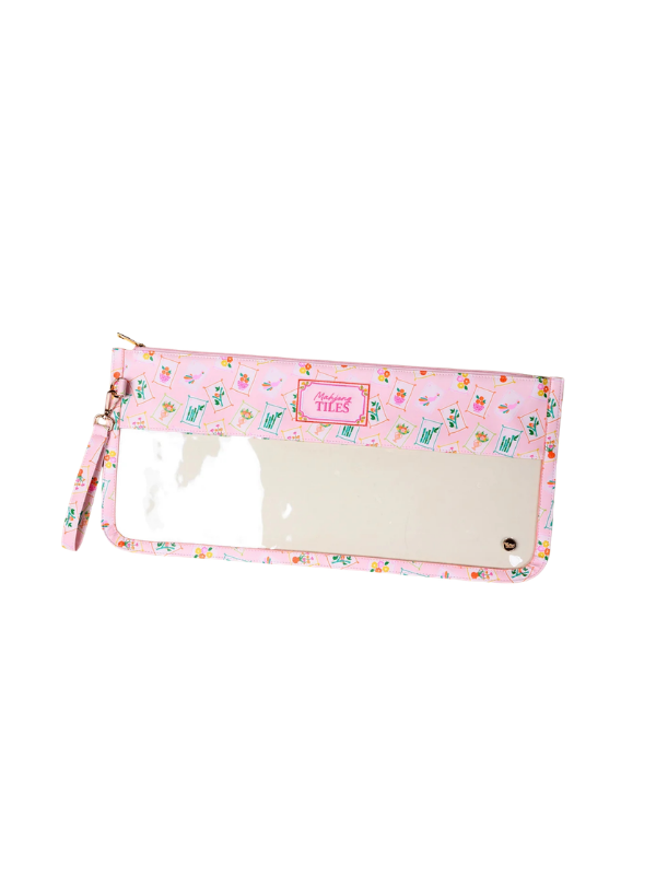 pink tile keeper for mahjong tiles 