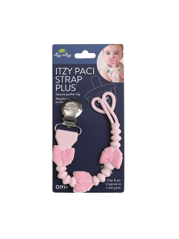 Pink Bow Paci Clip