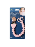 Light pink silicone paci strap by itzy ritzy