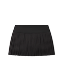 Black pleated athletic tennis golf skirt skort with shorts and pockets by southern marsh 