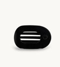 Jet Black Small Flat Round Hair Clip teleties