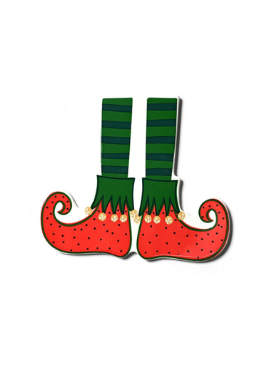 Jingle Elf Boots Big Attachment by Happy Everything green and red