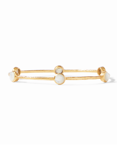 Julie Vos Mother of Pearl Gold Bangle