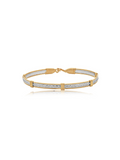 Silver and gold wire Katbird bracelet by Ronaldo, handcrafted with an elegant and timeless style.