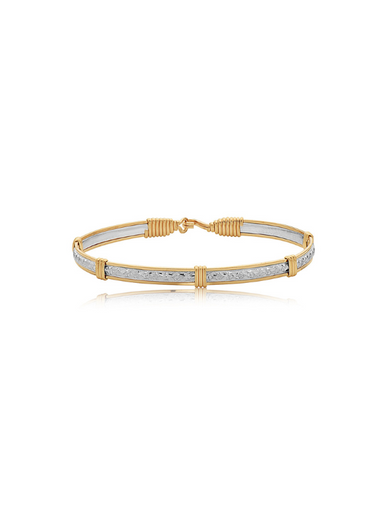 Silver and gold wire Katbird bracelet by Ronaldo, handcrafted with an elegant and timeless style.