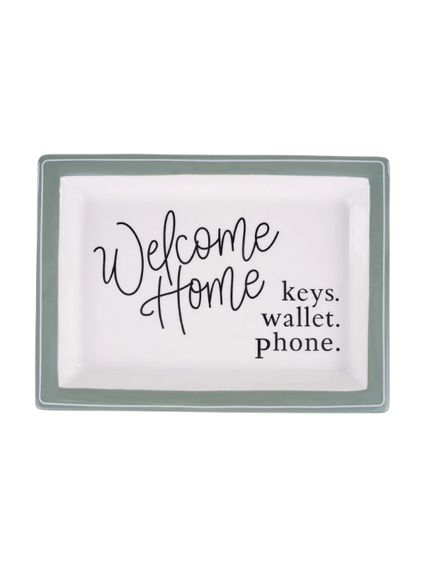 Keys, Wallet, Phone Trinket Tray holder plate platter 