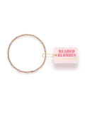 purple and gold beaded bracelet