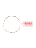 Kids Size ILY Pearl Beaded Bracelet beaded blondes