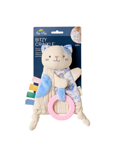 Crinkle kitty baby toy by itzy ritzy 