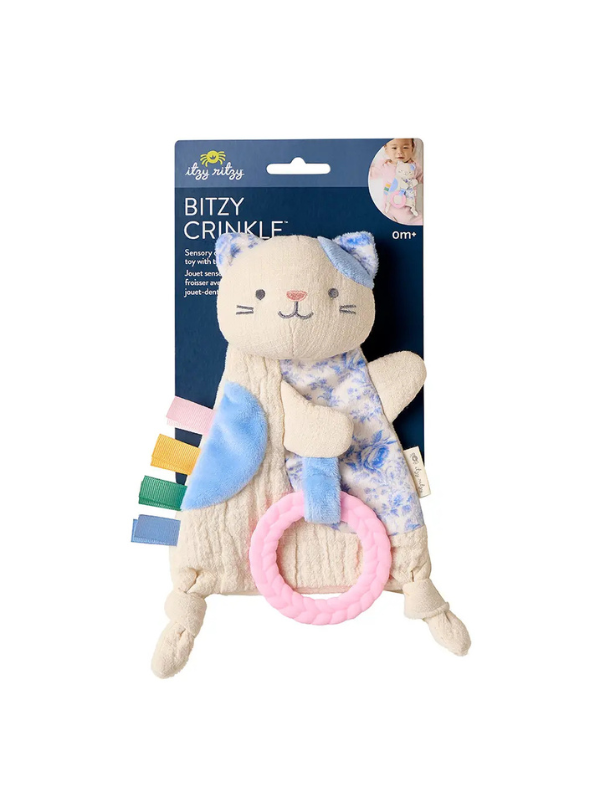 Crinkle kitty baby toy by itzy ritzy 