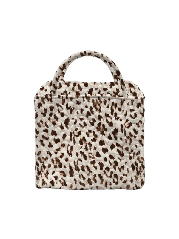 Kye Leopard Print Quilted Handbag