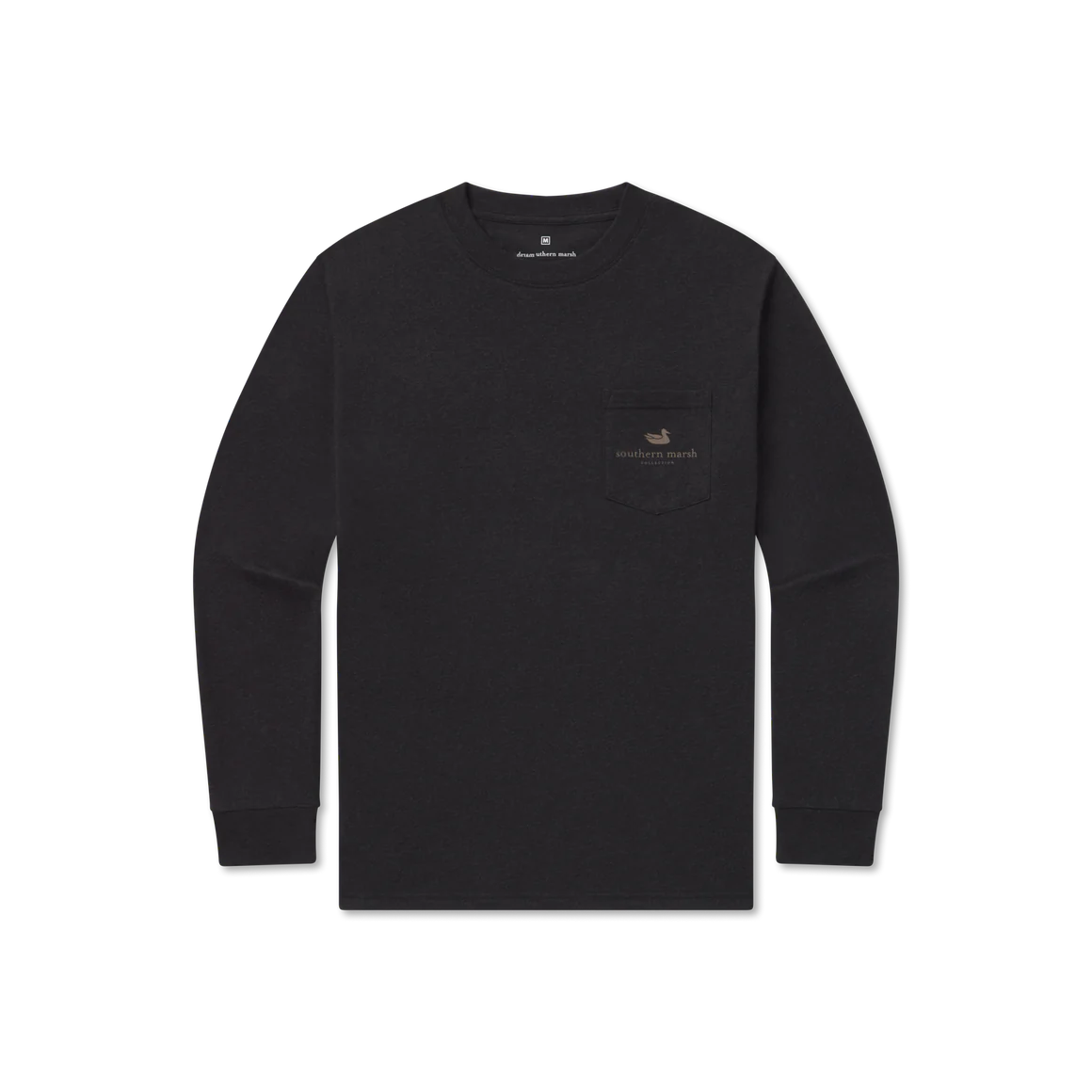 Camo Duck Originals Long Sleeve Tee in Washed Graphite by Southern Marsh