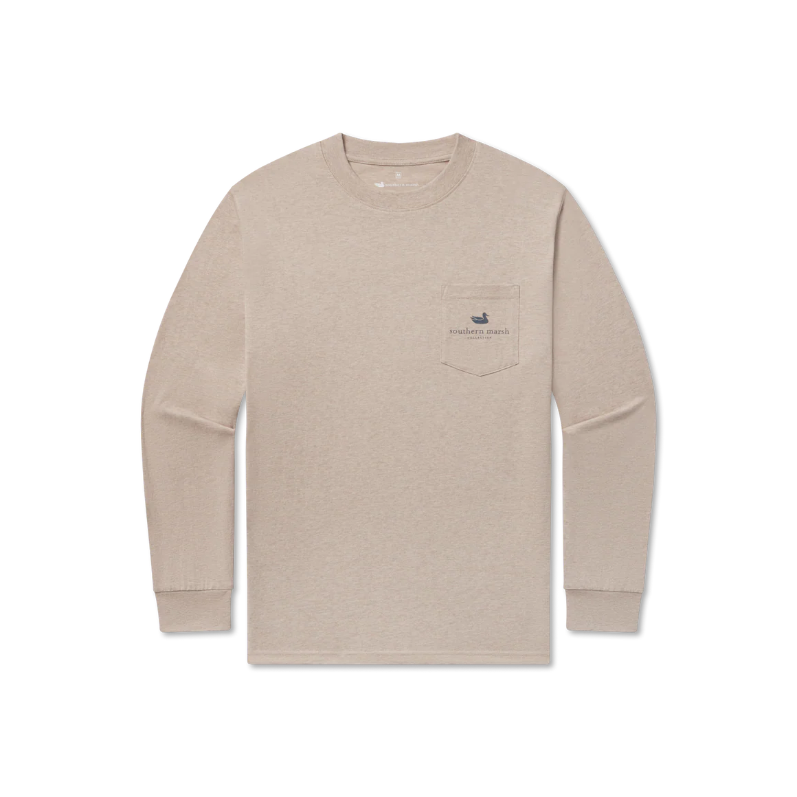 Mercantile Dome Long Sleeve Tee in Washed Burnt Taupe by Southern Marsh