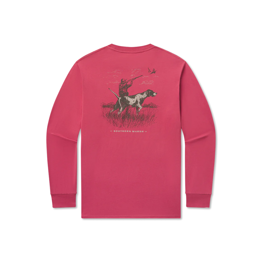 Pointer Uplander Tee in Rhubarb by Southern Marsh